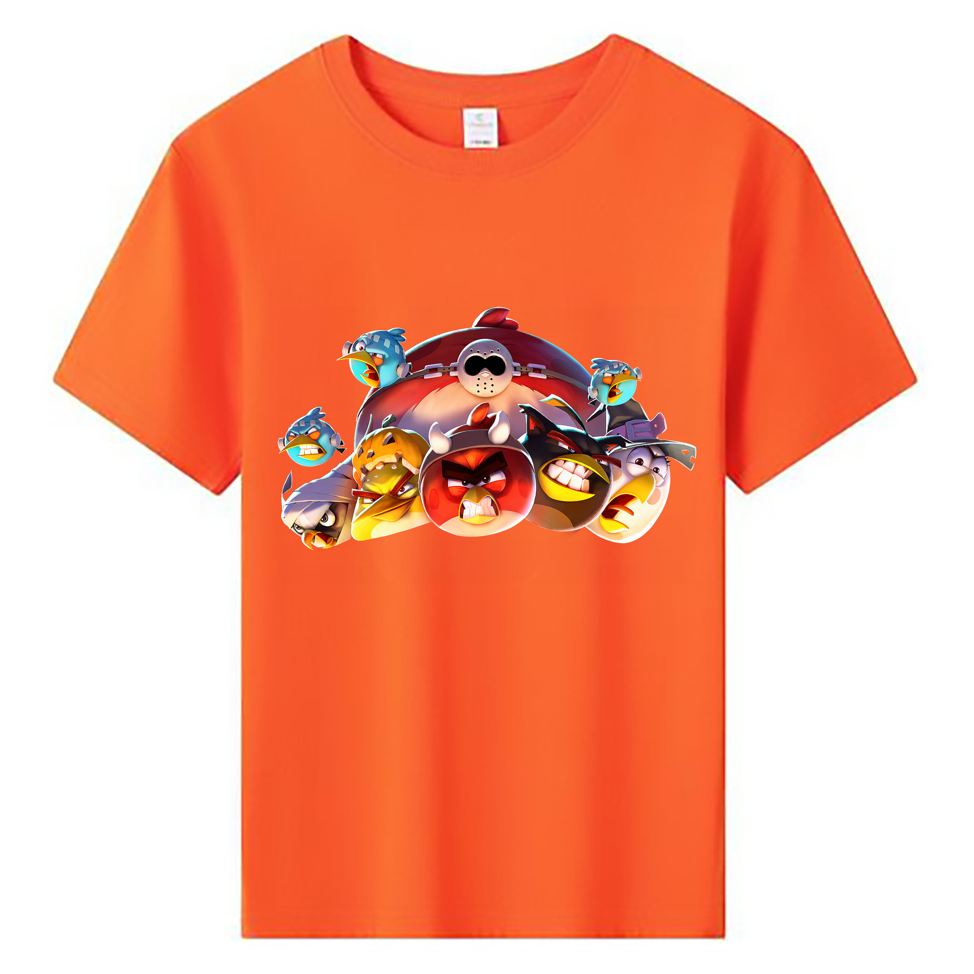 （画像用） Angry Birds アングリーバード 綿100％キッズTシャツ（フロントプリント）
