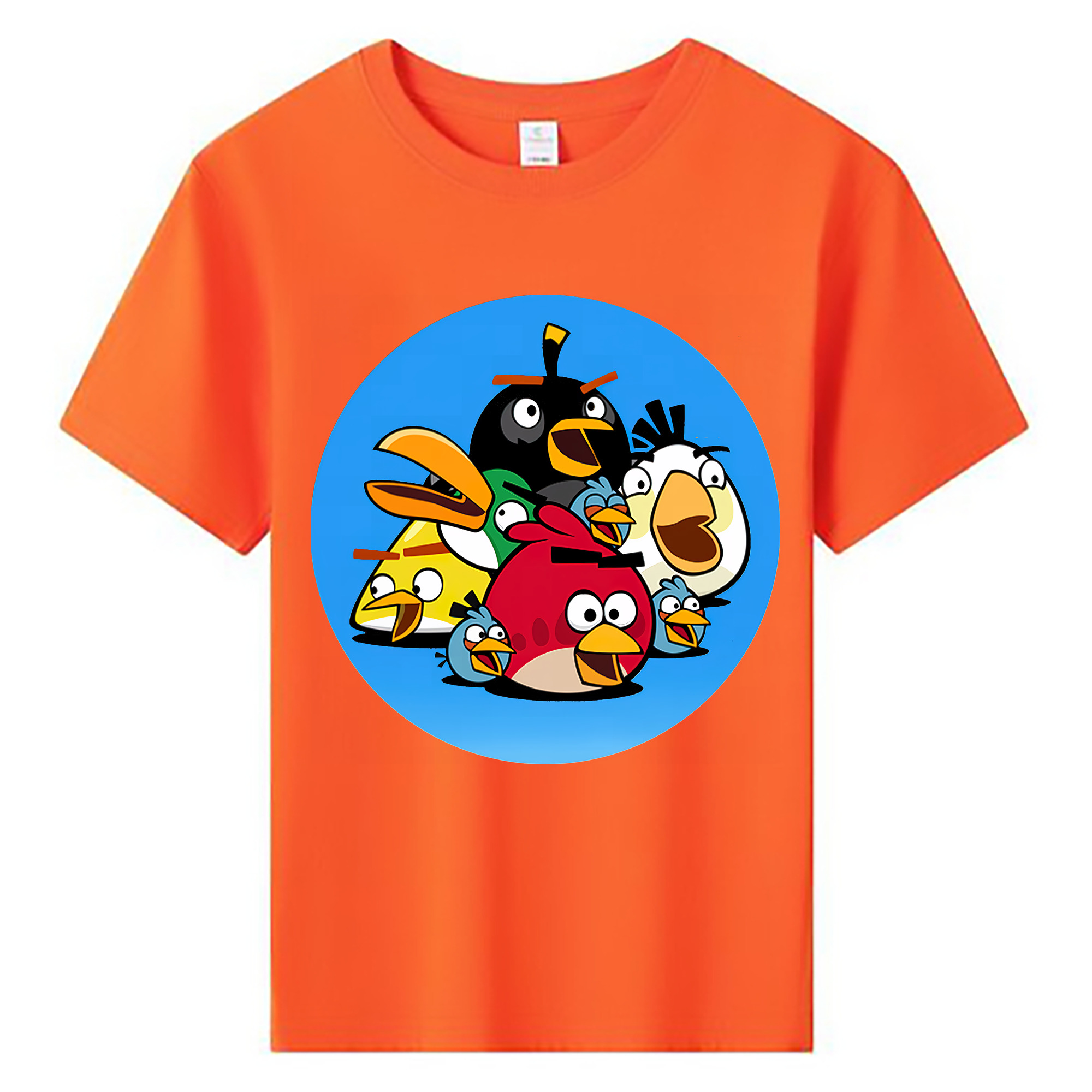 （画像用） Angry Birds アングリーバード 綿100％キッズTシャツ（フロントプリント）