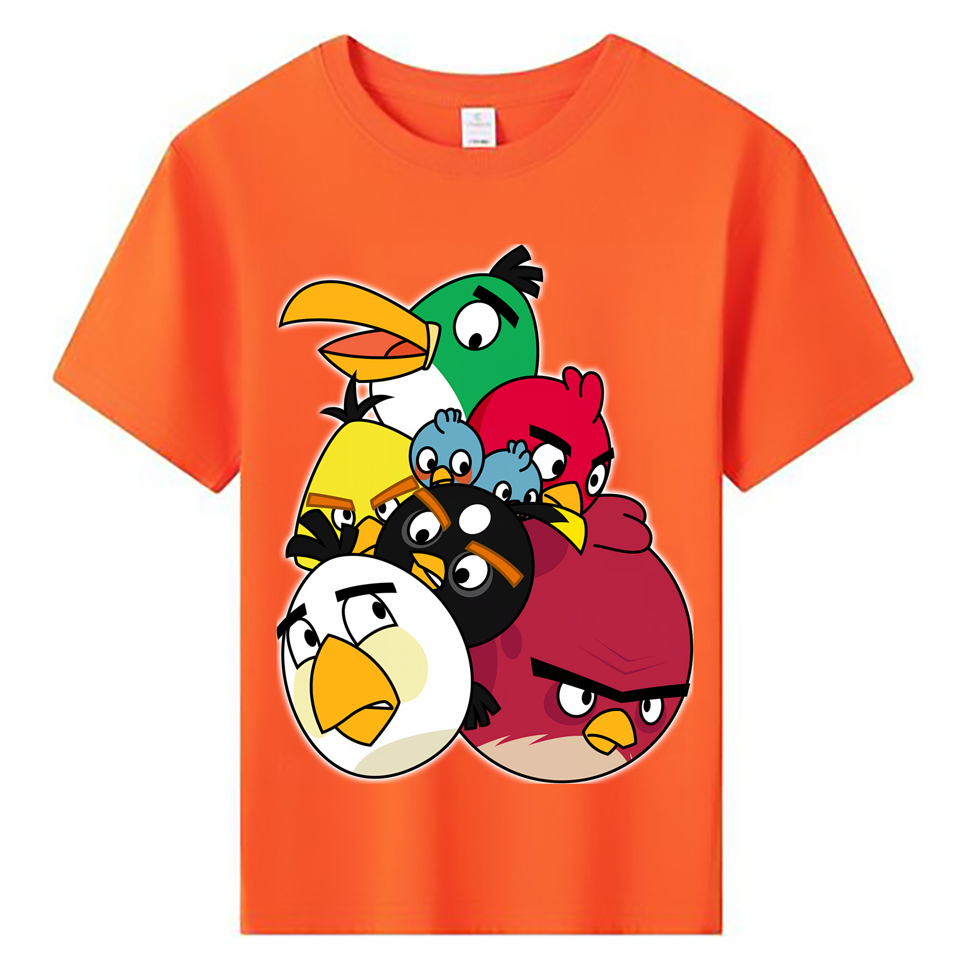（画像用） Angry Birds アングリーバード 綿100％キッズTシャツ（フロントプリント）