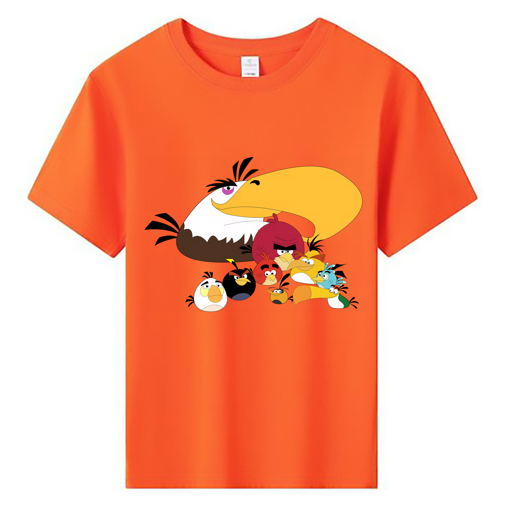 （画像用） Angry Birds アングリーバード 綿100％キッズTシャツ（フロントプリント）