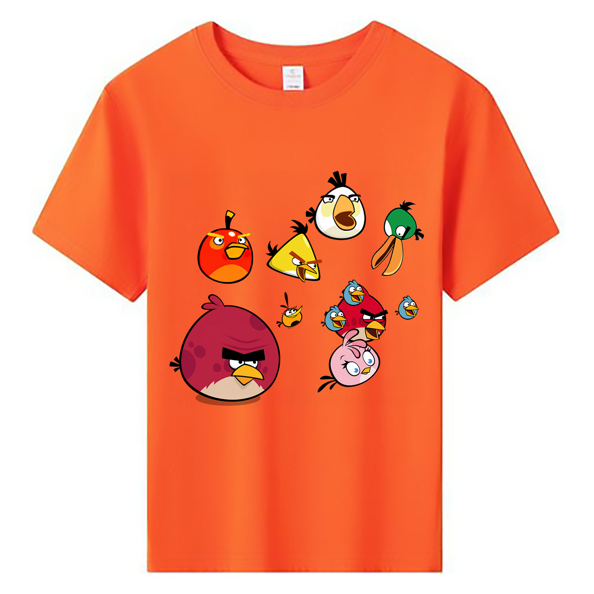 （画像用） Angry Birds アングリーバード 綿100％キッズTシャツ（フロントプリント）