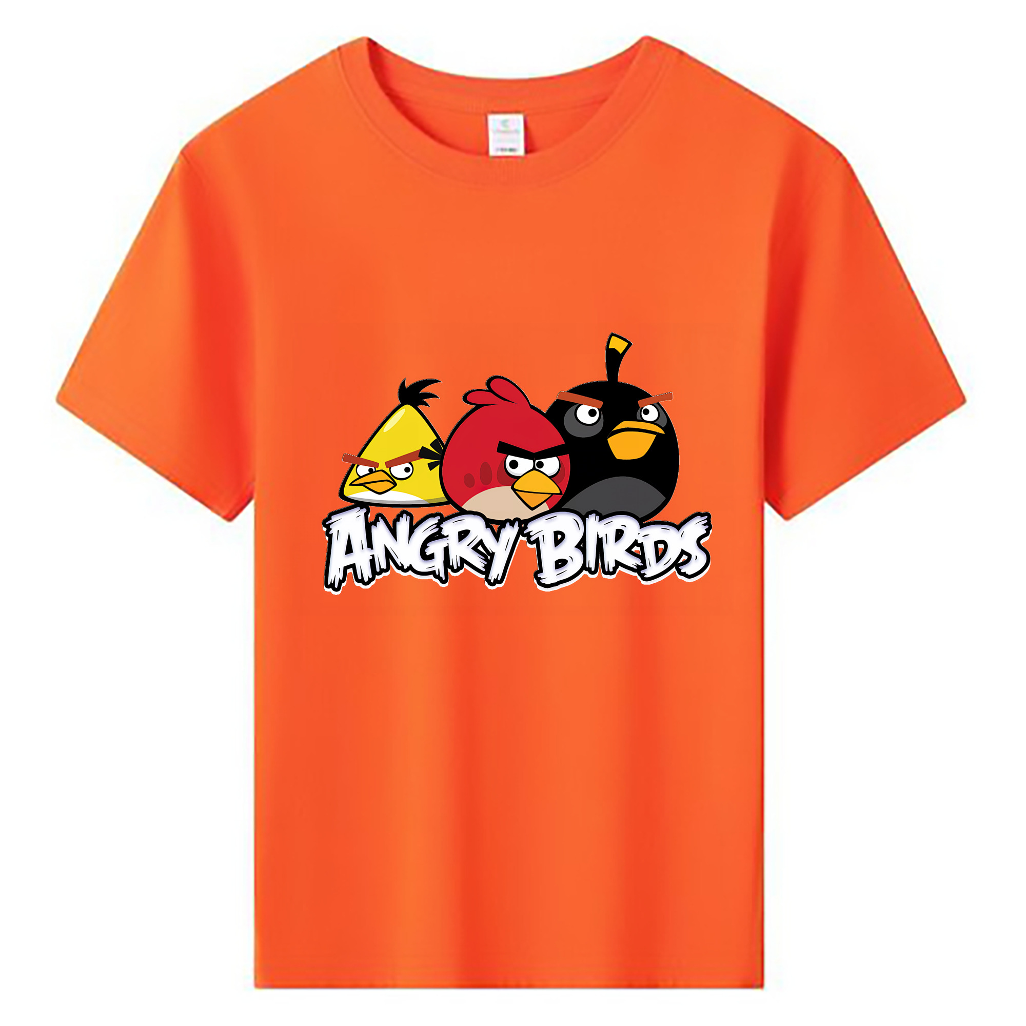 （画像用） Angry Birds アングリーバード 綿100％キッズTシャツ（フロントプリント）