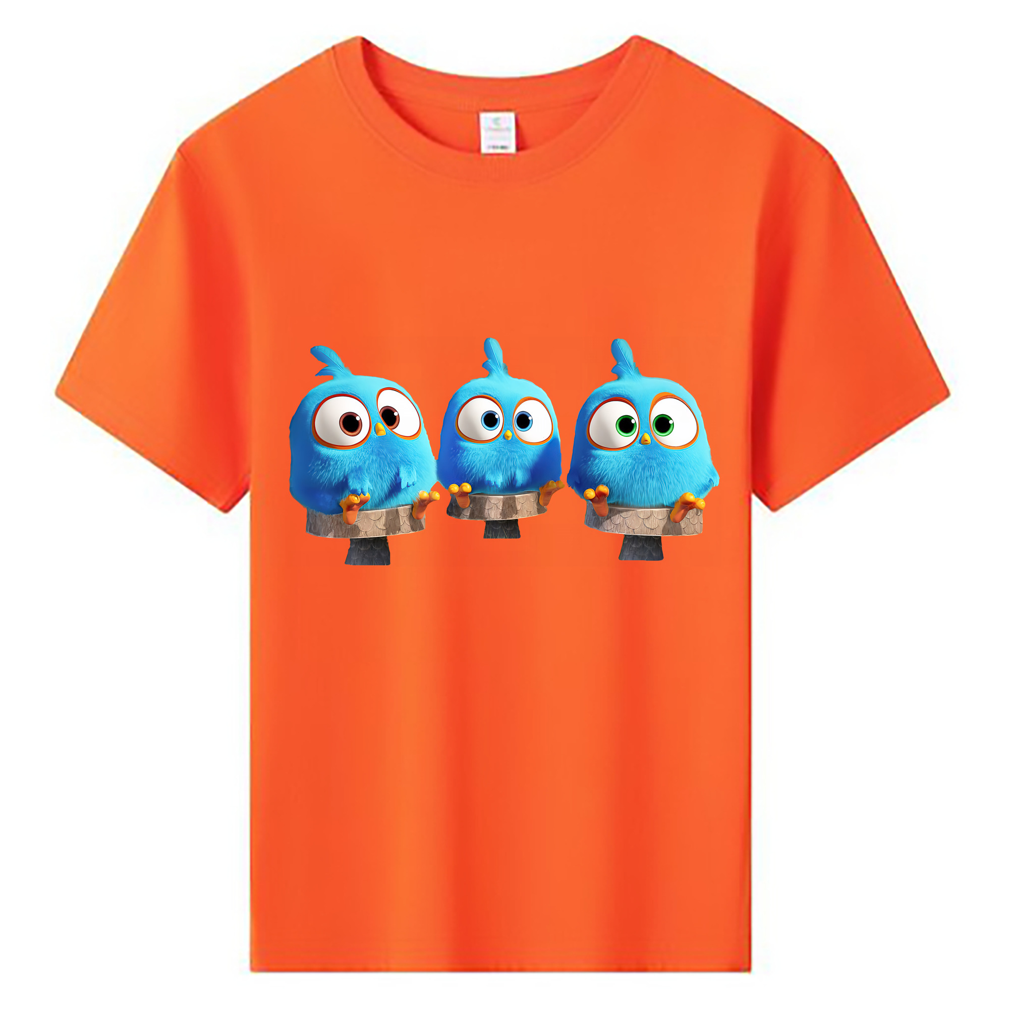 （画像用） Angry Birds アングリーバード 綿100％キッズTシャツ（フロントプリント）