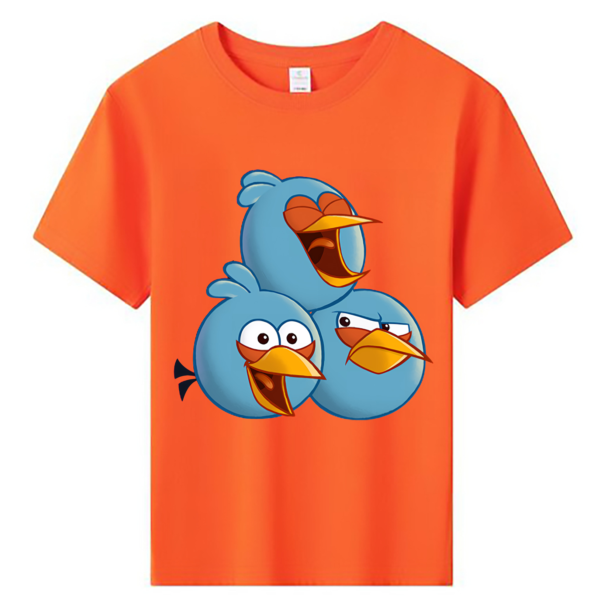 （画像用） Angry Birds アングリーバード 綿100％キッズTシャツ（フロントプリント）