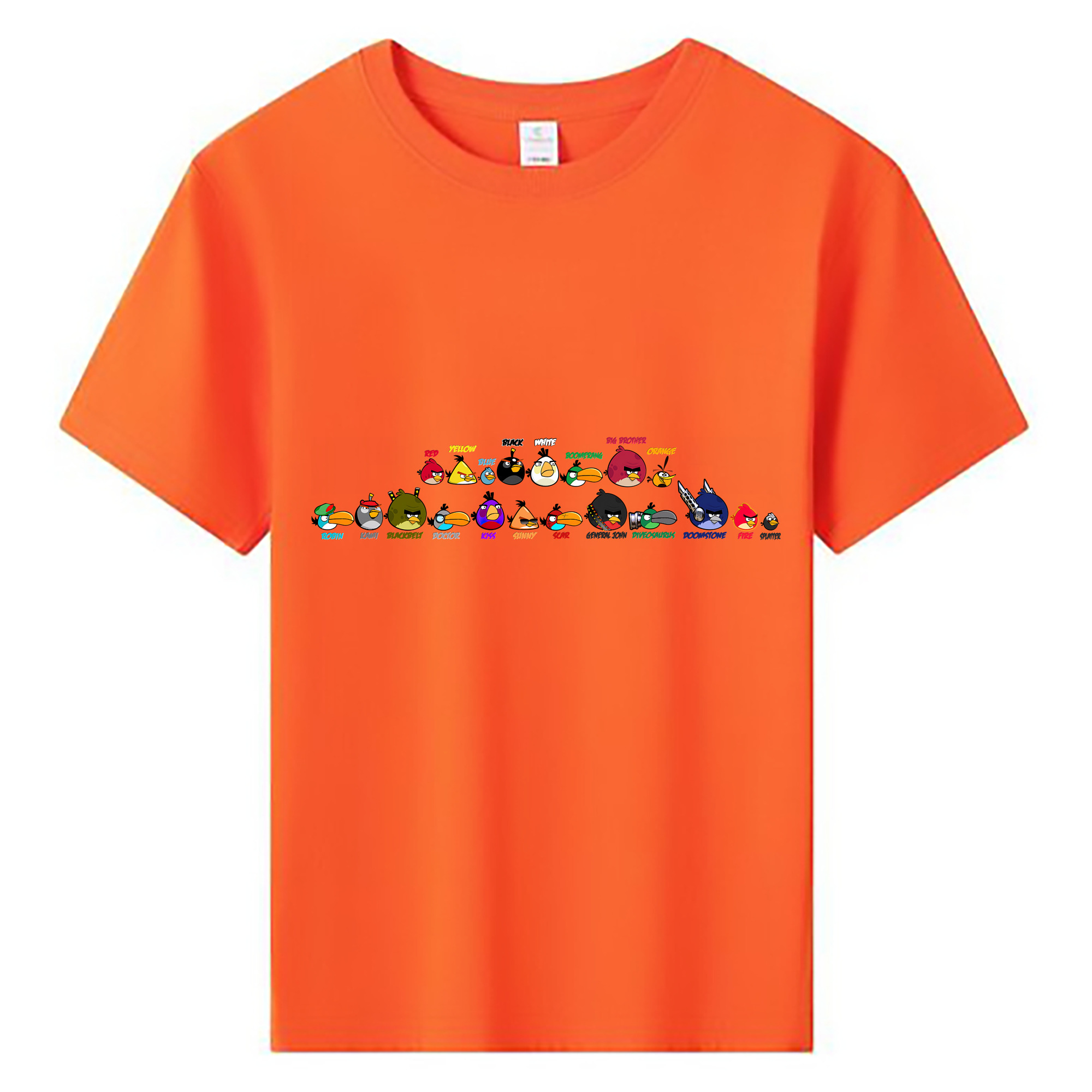 （画像用） Angry Birds アングリーバード 綿100％キッズTシャツ（フロントプリント）