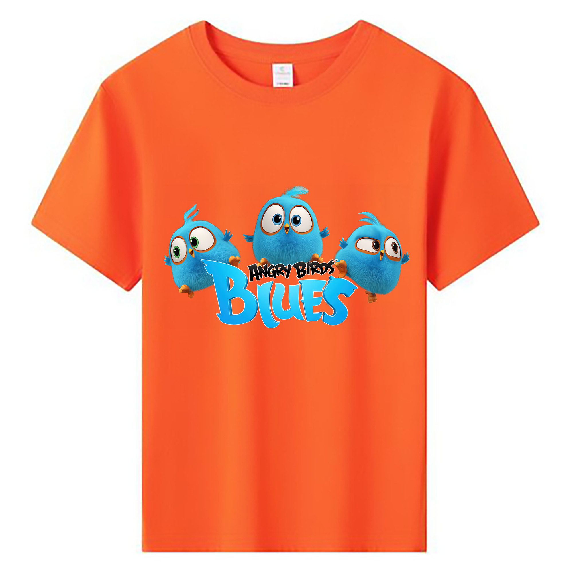 （画像用） Angry Birds アングリーバード 綿100％キッズTシャツ（フロントプリント）