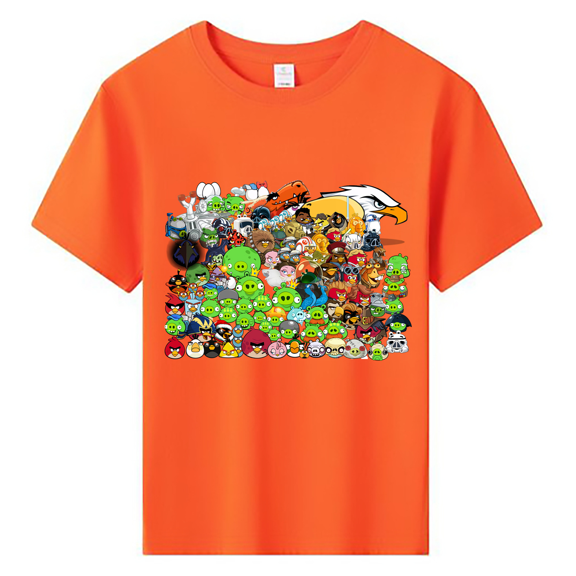 （画像用） Angry Birds アングリーバード 綿100％キッズTシャツ（フロントプリント）