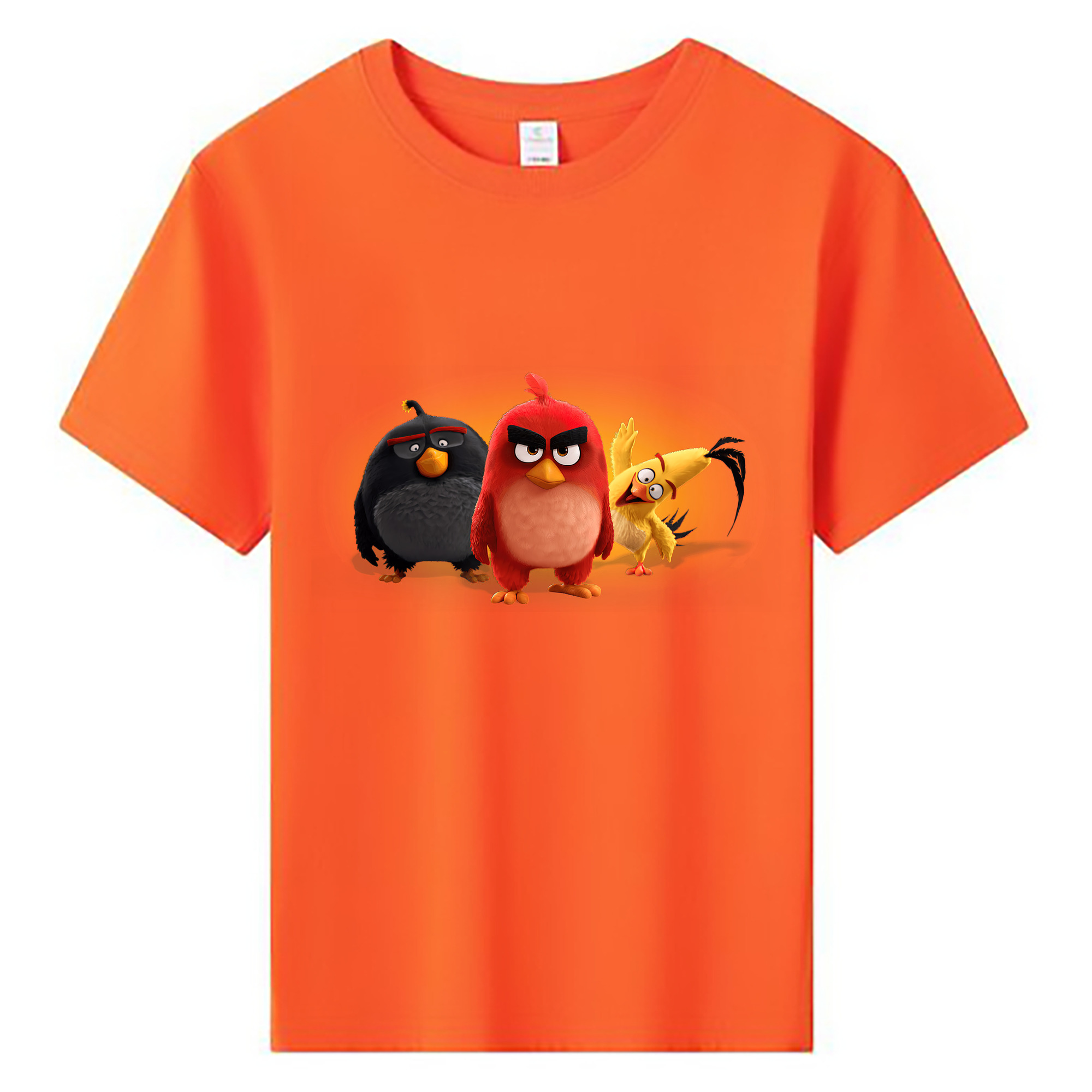 （画像用） Angry Birds アングリーバード 綿100％キッズTシャツ（フロントプリント）
