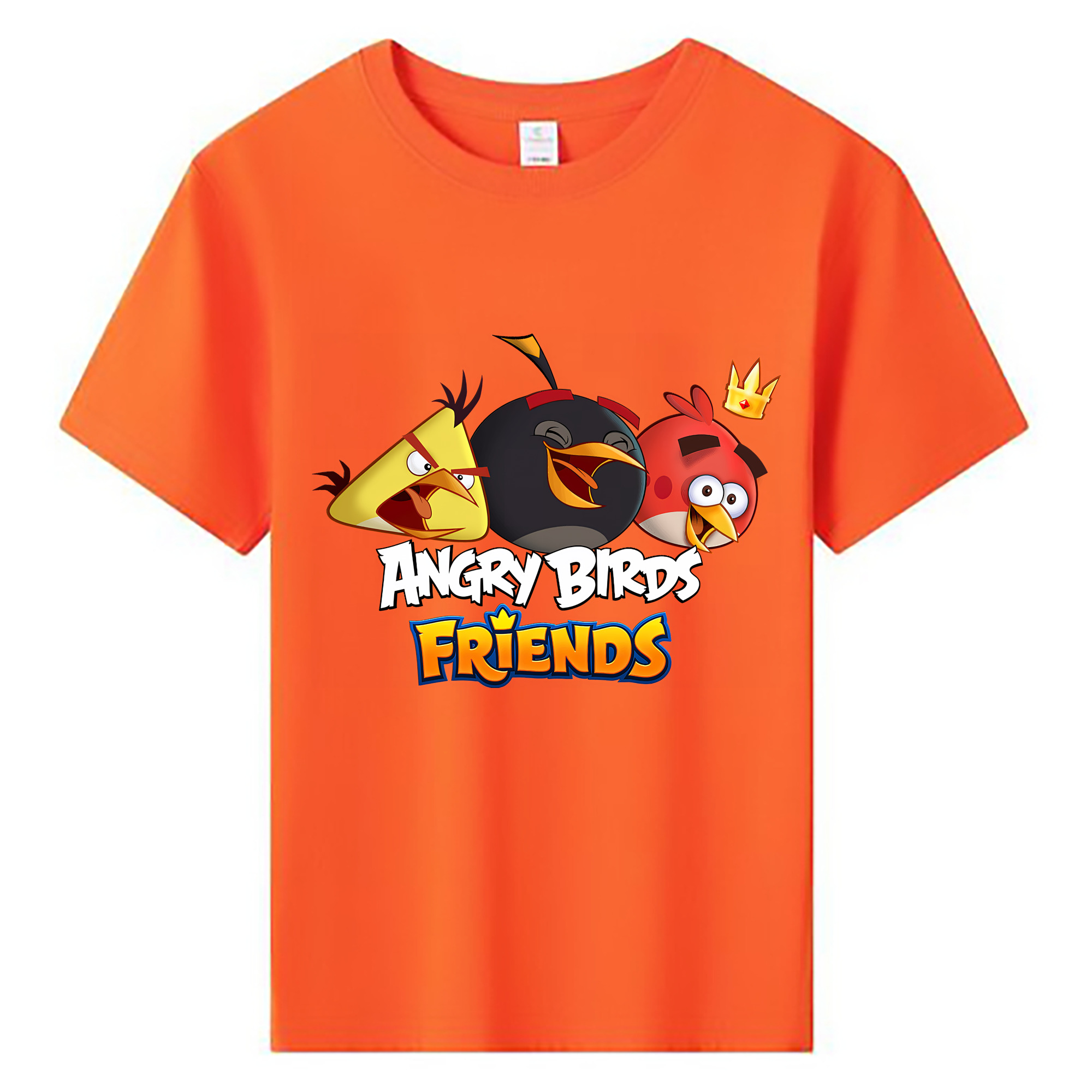 （画像用） Angry Birds アングリーバード 綿100％キッズTシャツ（フロントプリント）