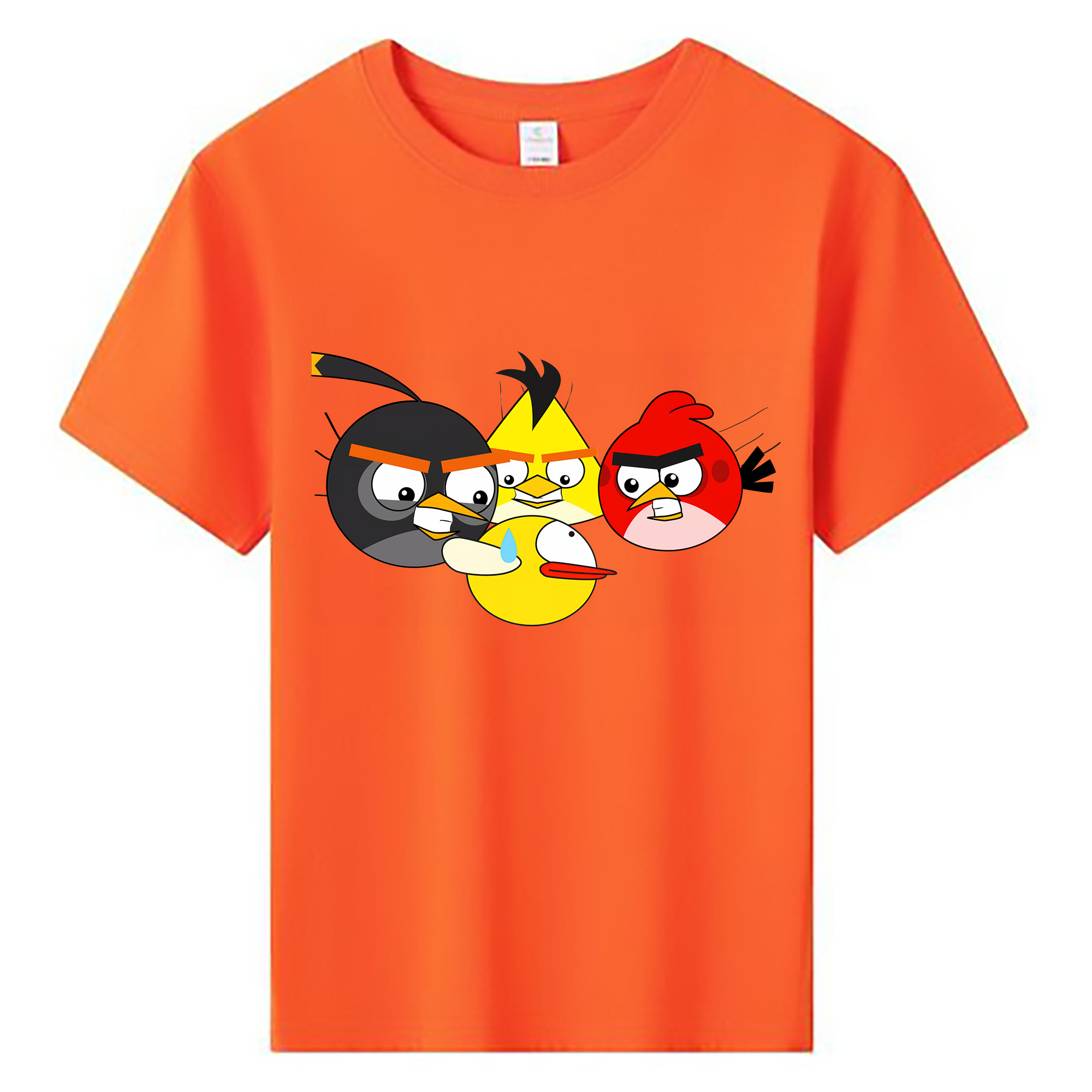 （画像用） Angry Birds アングリーバード 綿100％キッズTシャツ（フロントプリント）