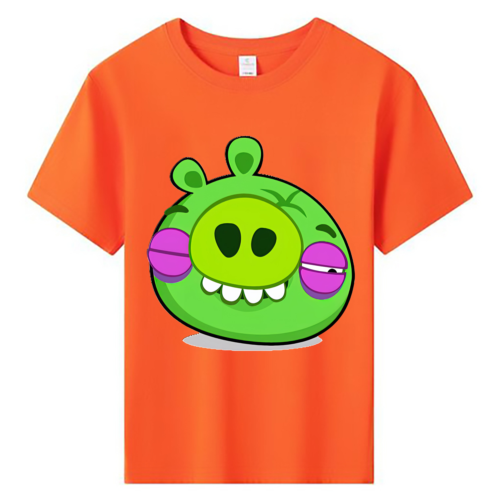 （画像用） Angry Birds アングリーバード 綿100％キッズTシャツ（フロントプリント）