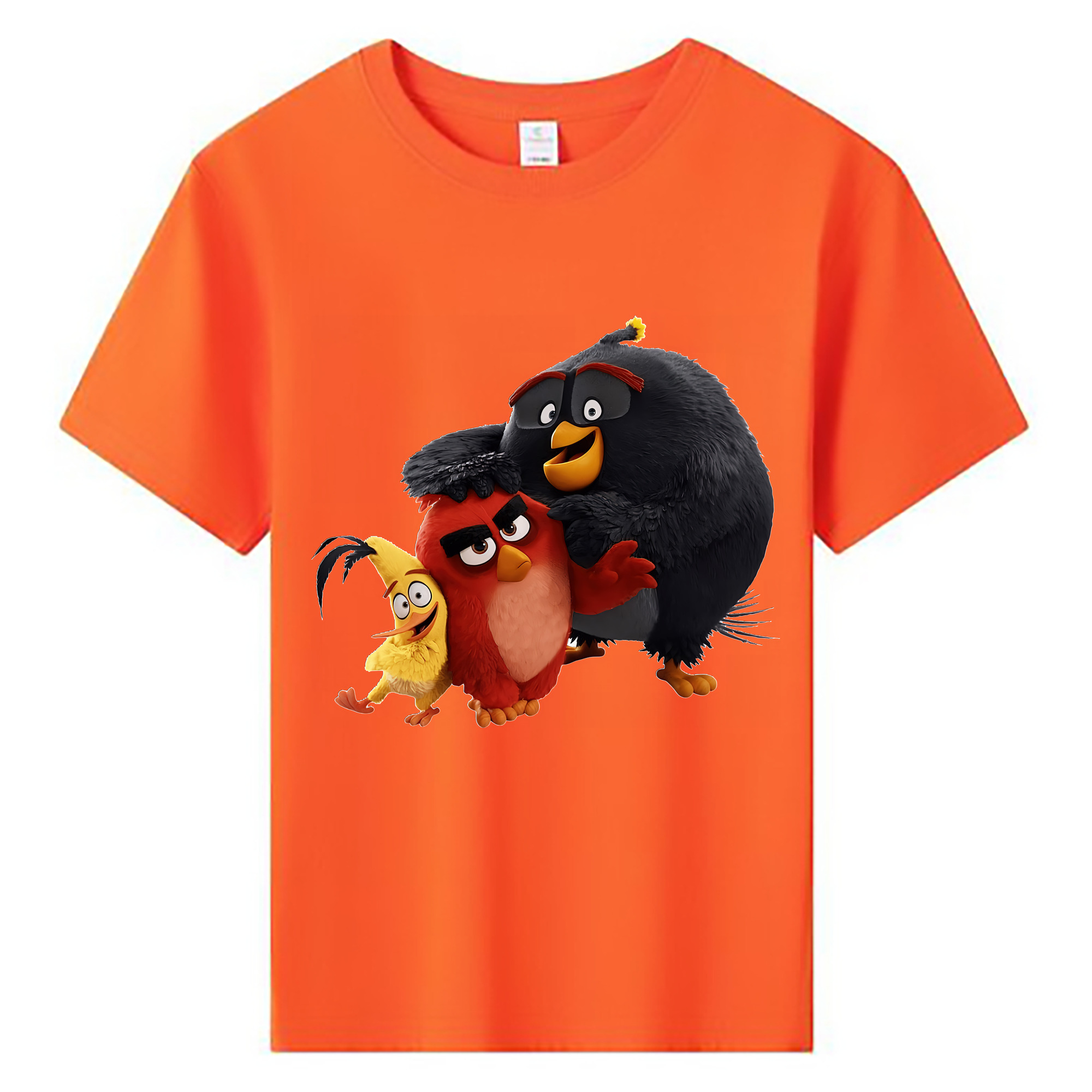 （画像用） Angry Birds アングリーバード 綿100％キッズTシャツ（フロントプリント）