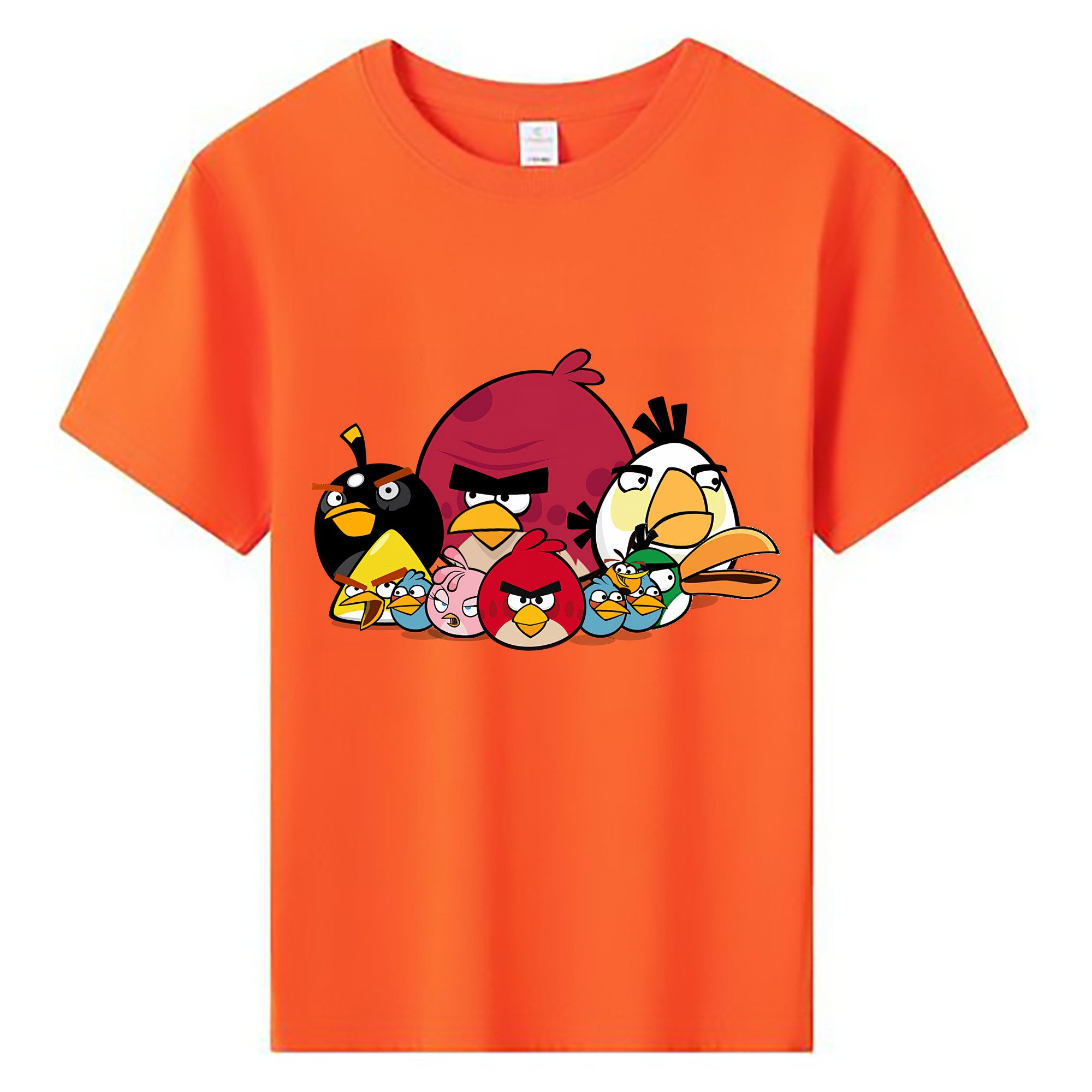 （画像用） Angry Birds アングリーバード 綿100％キッズTシャツ（フロントプリント）