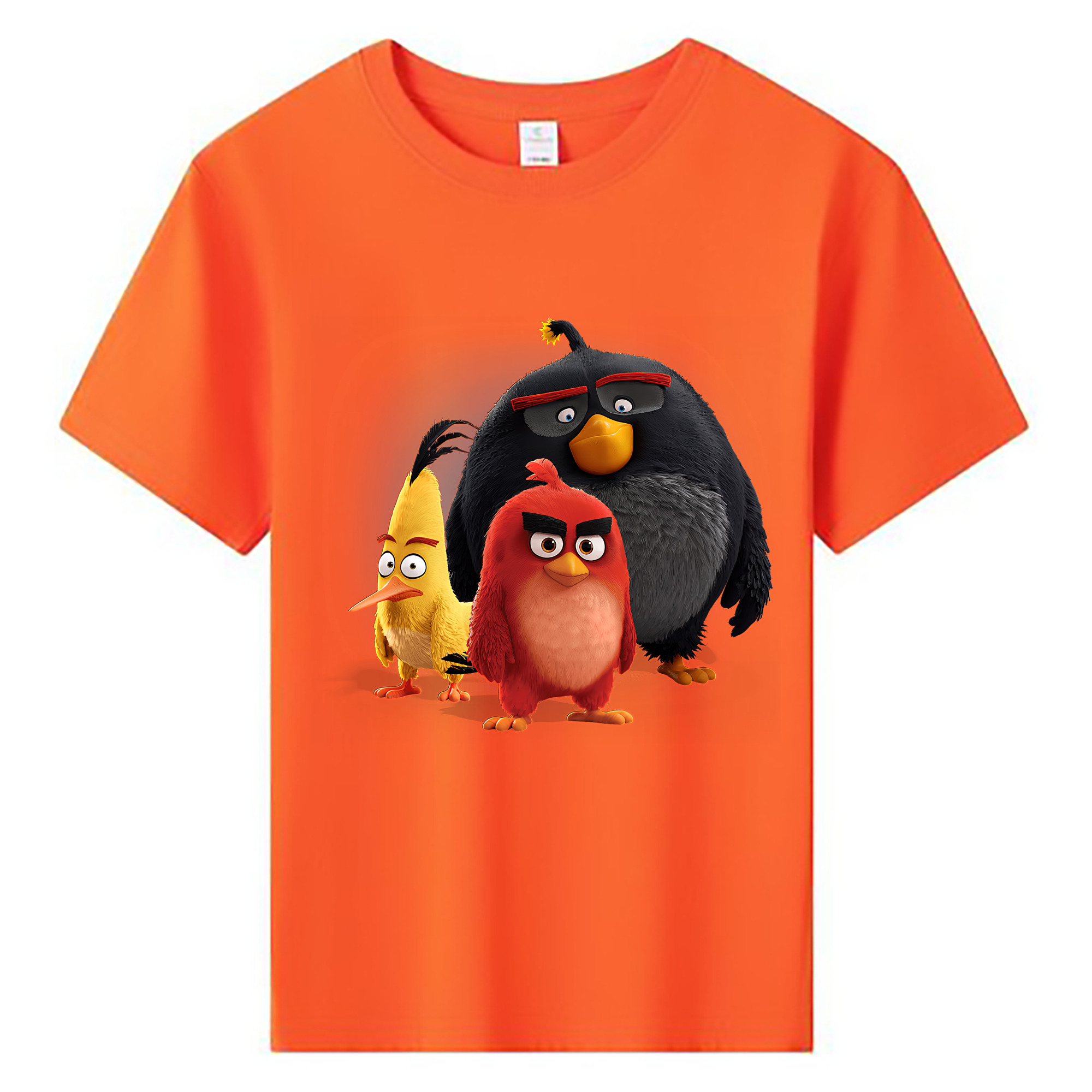 （画像用） Angry Birds アングリーバード 綿100％キッズTシャツ（フロントプリント）