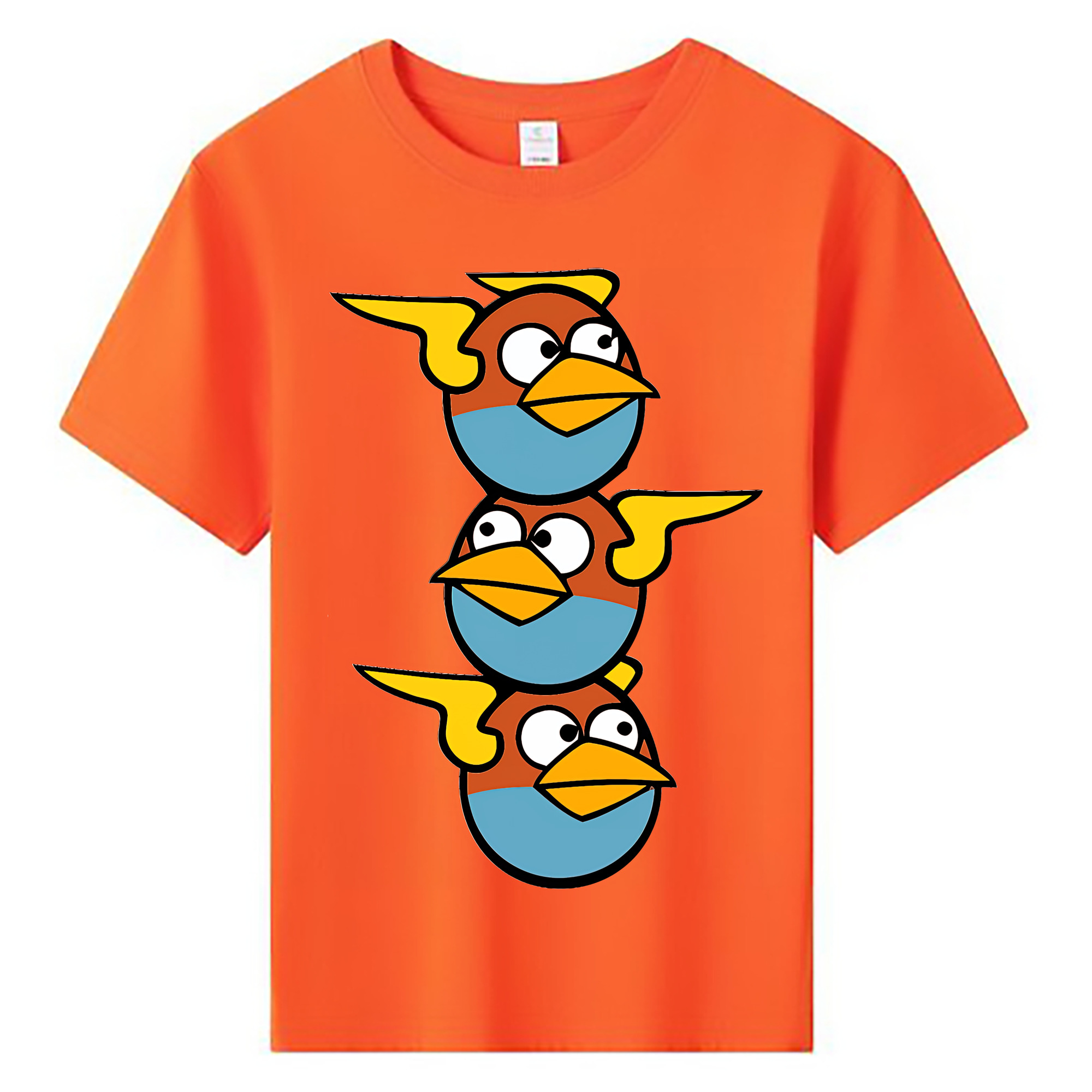 （画像用） Angry Birds アングリーバード 綿100％キッズTシャツ（フロントプリント）