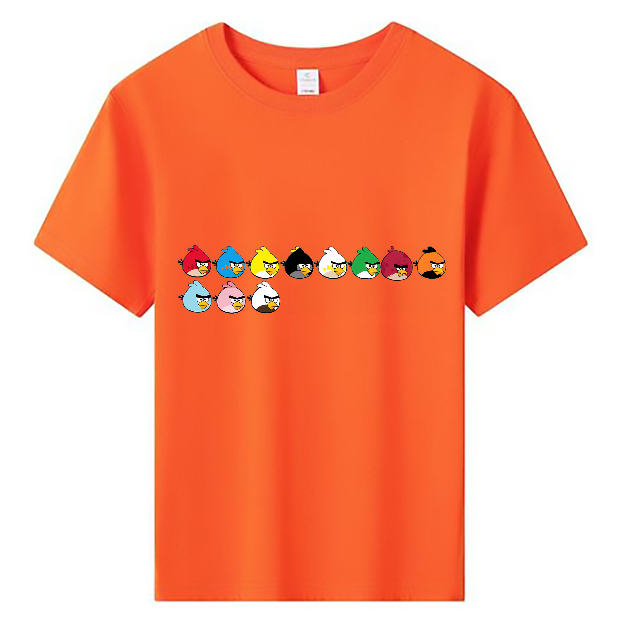 （画像用） Angry Birds アングリーバード 綿100％キッズTシャツ（フロントプリント）