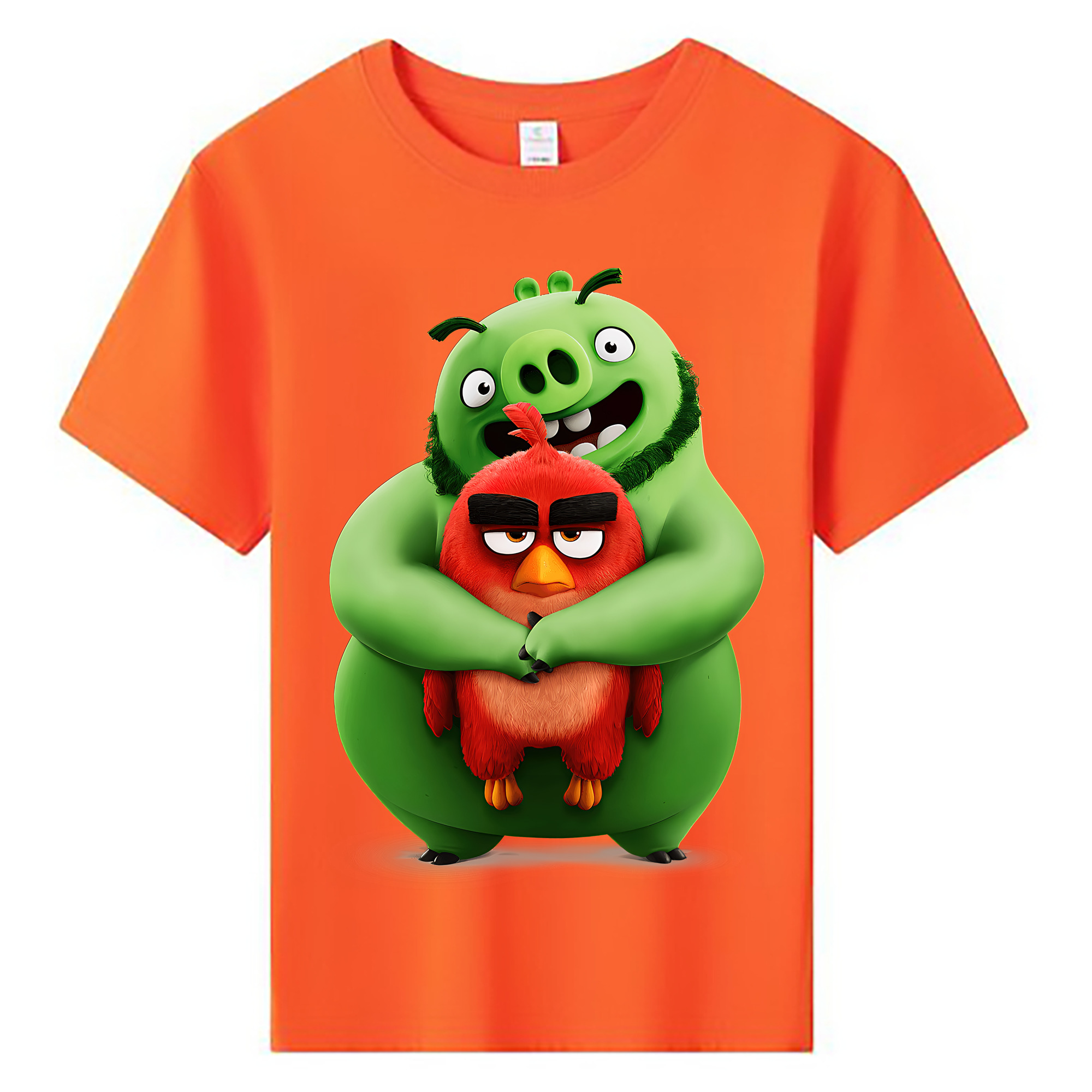 （画像用） Angry Birds アングリーバード 綿100％キッズTシャツ（フロントプリント）