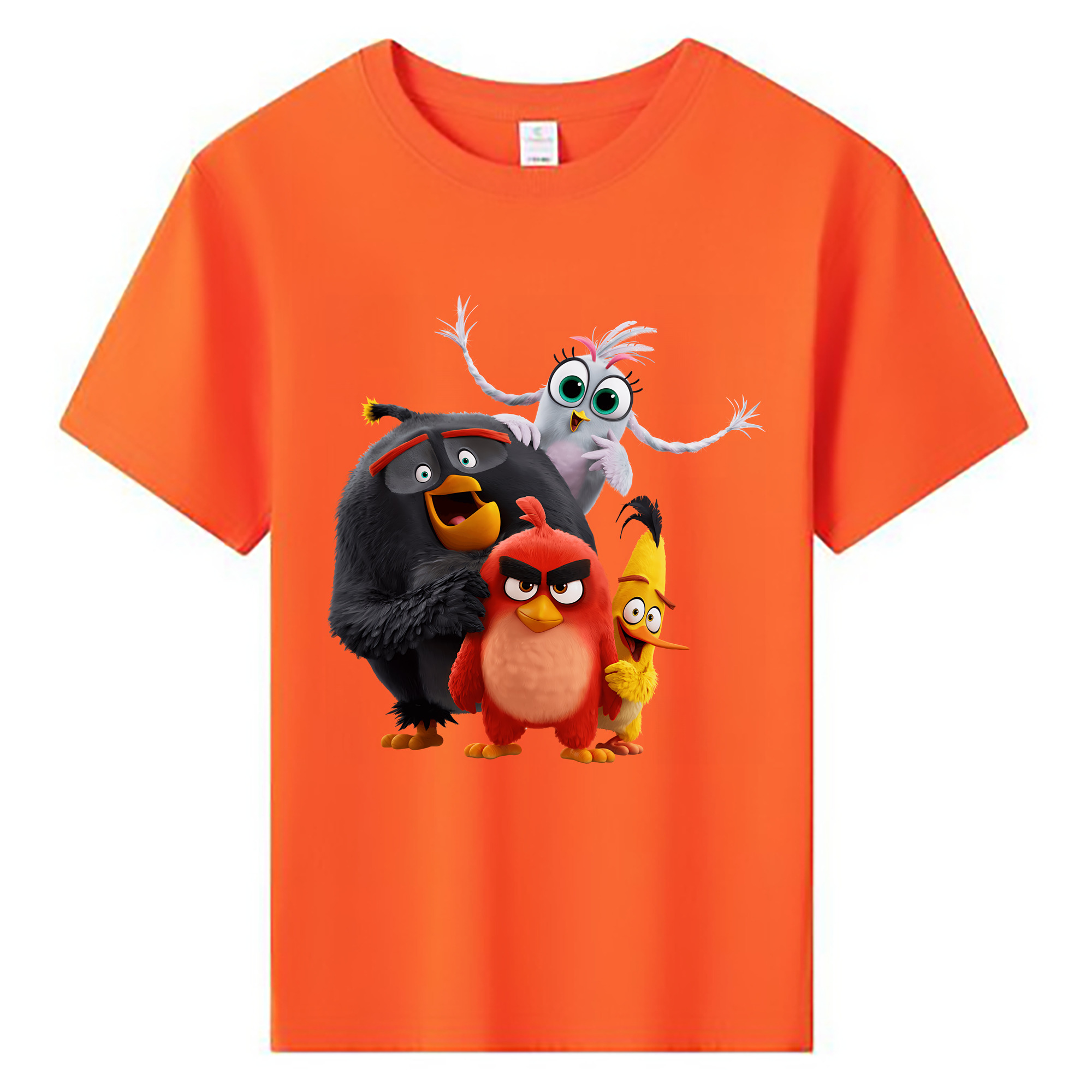 （画像用） Angry Birds アングリーバード 綿100％キッズTシャツ（フロントプリント）