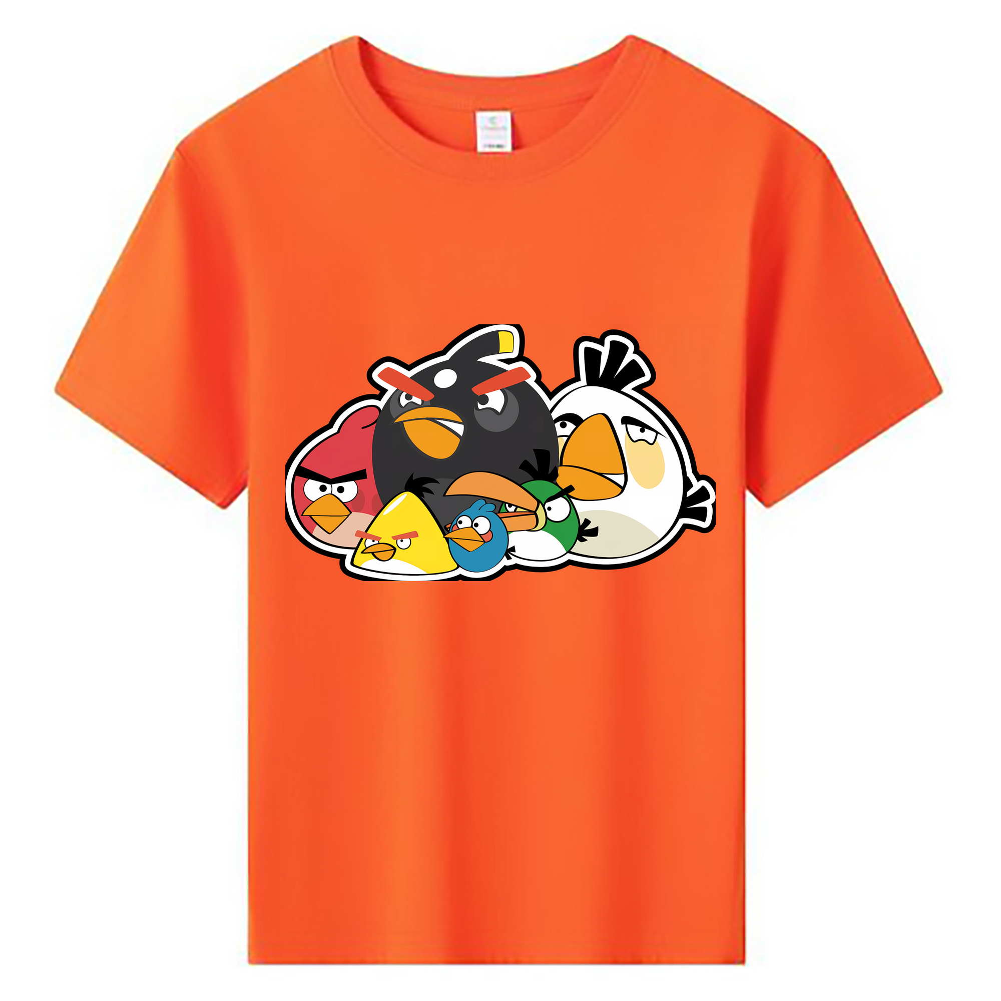 （画像用） Angry Birds アングリーバード 綿100％キッズTシャツ（フロントプリント）