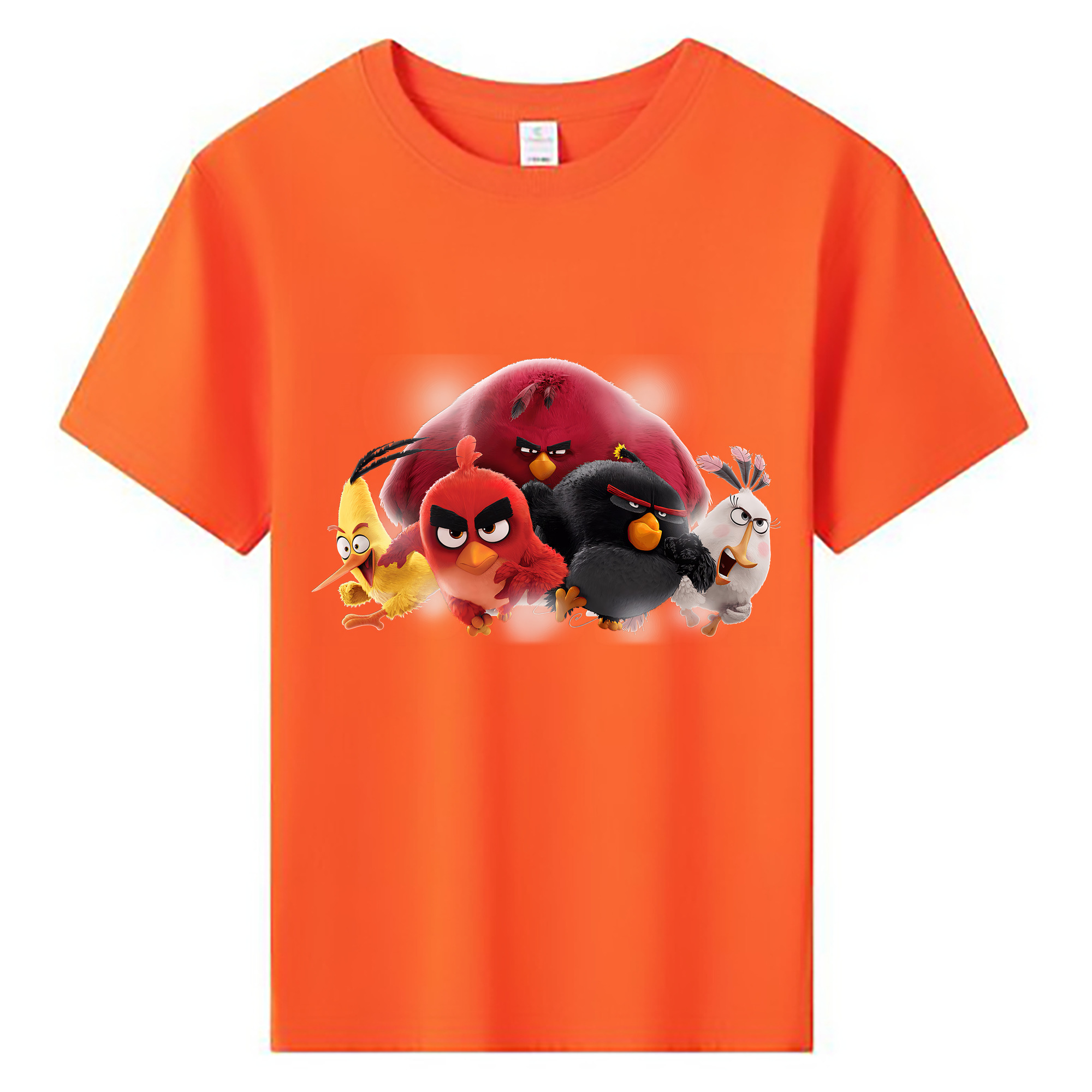 （画像用） Angry Birds アングリーバード 綿100％キッズTシャツ（フロントプリント）
