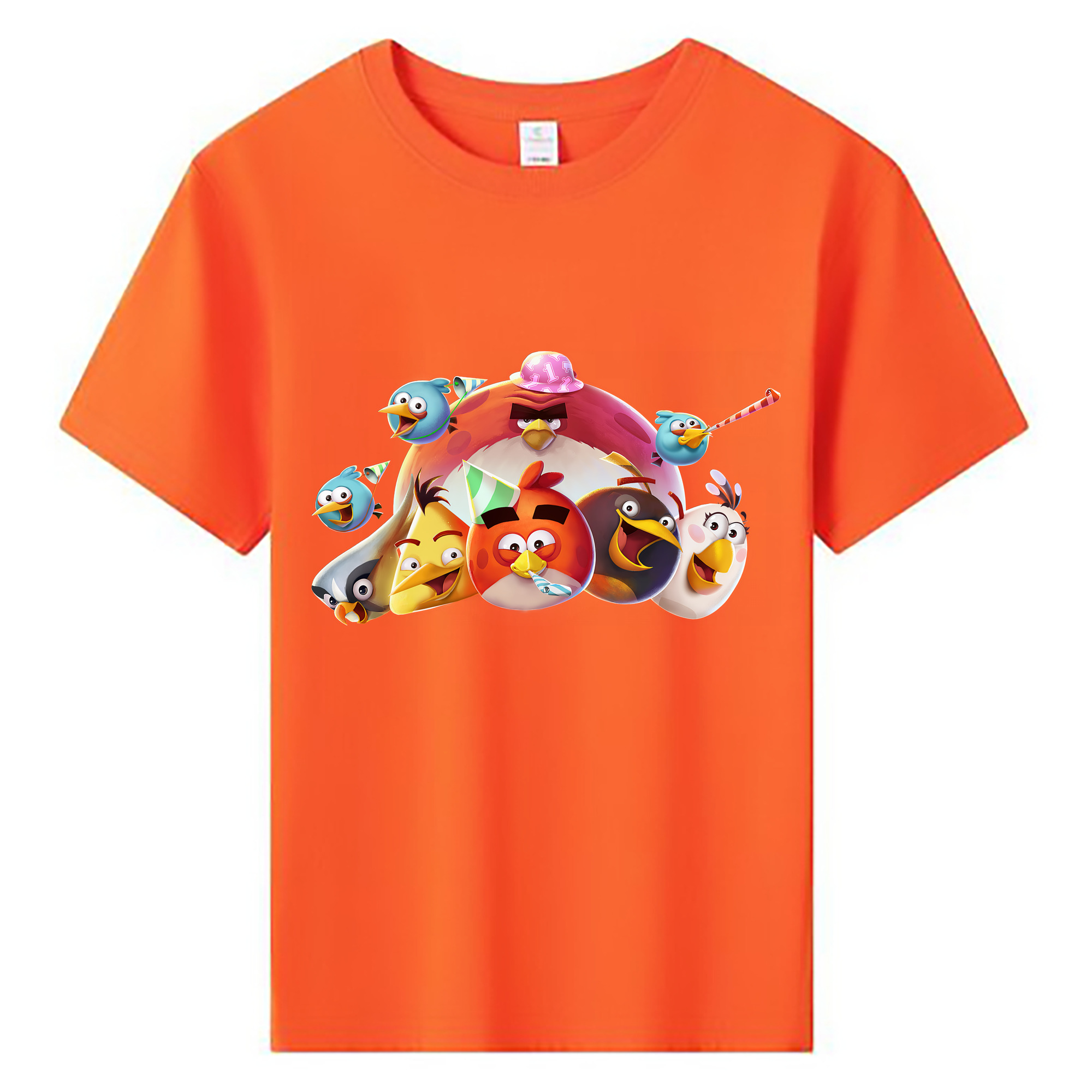 （画像用） Angry Birds アングリーバード 綿100％キッズTシャツ（フロントプリント）