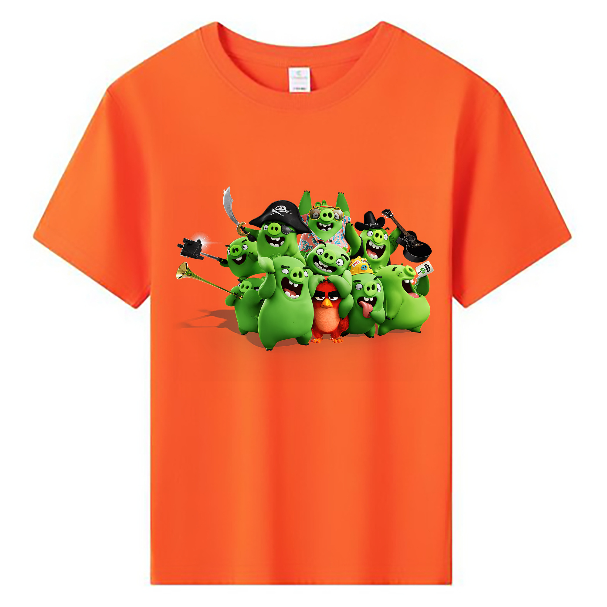 （画像用） Angry Birds アングリーバード 綿100％キッズTシャツ（フロントプリント）