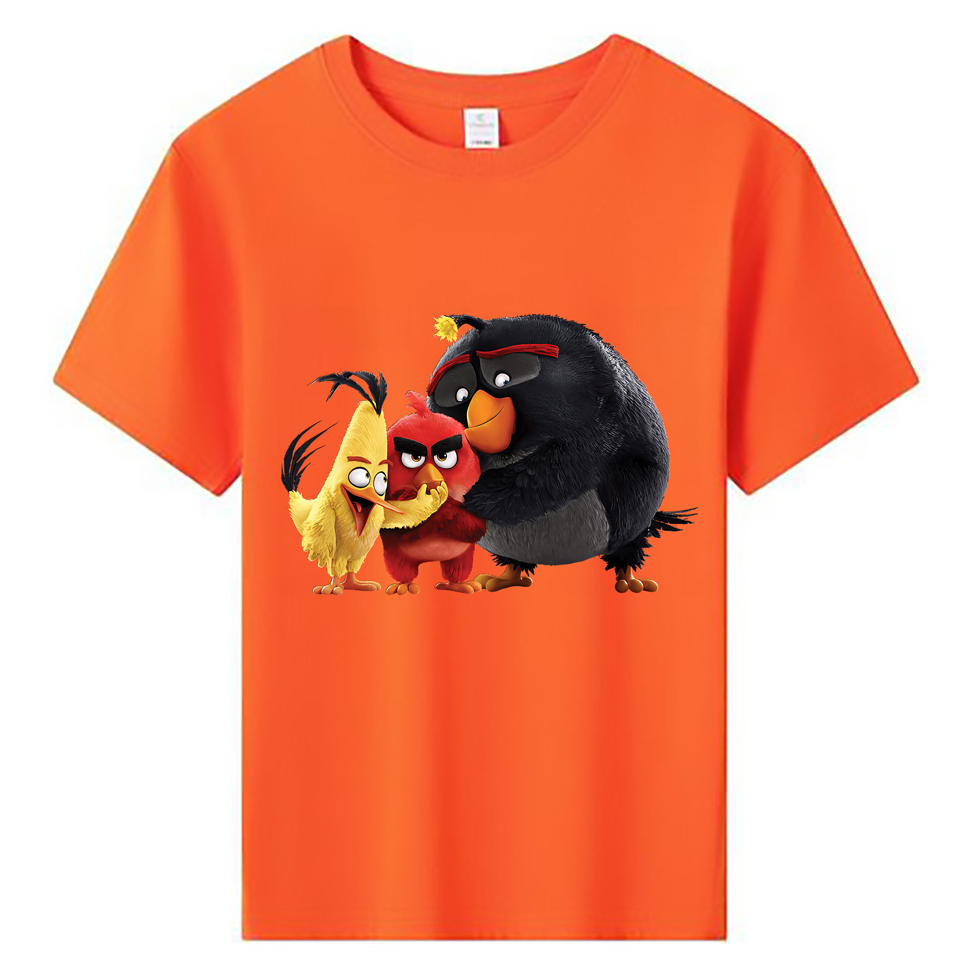 （画像用） Angry Birds アングリーバード 綿100％キッズTシャツ（フロントプリント）