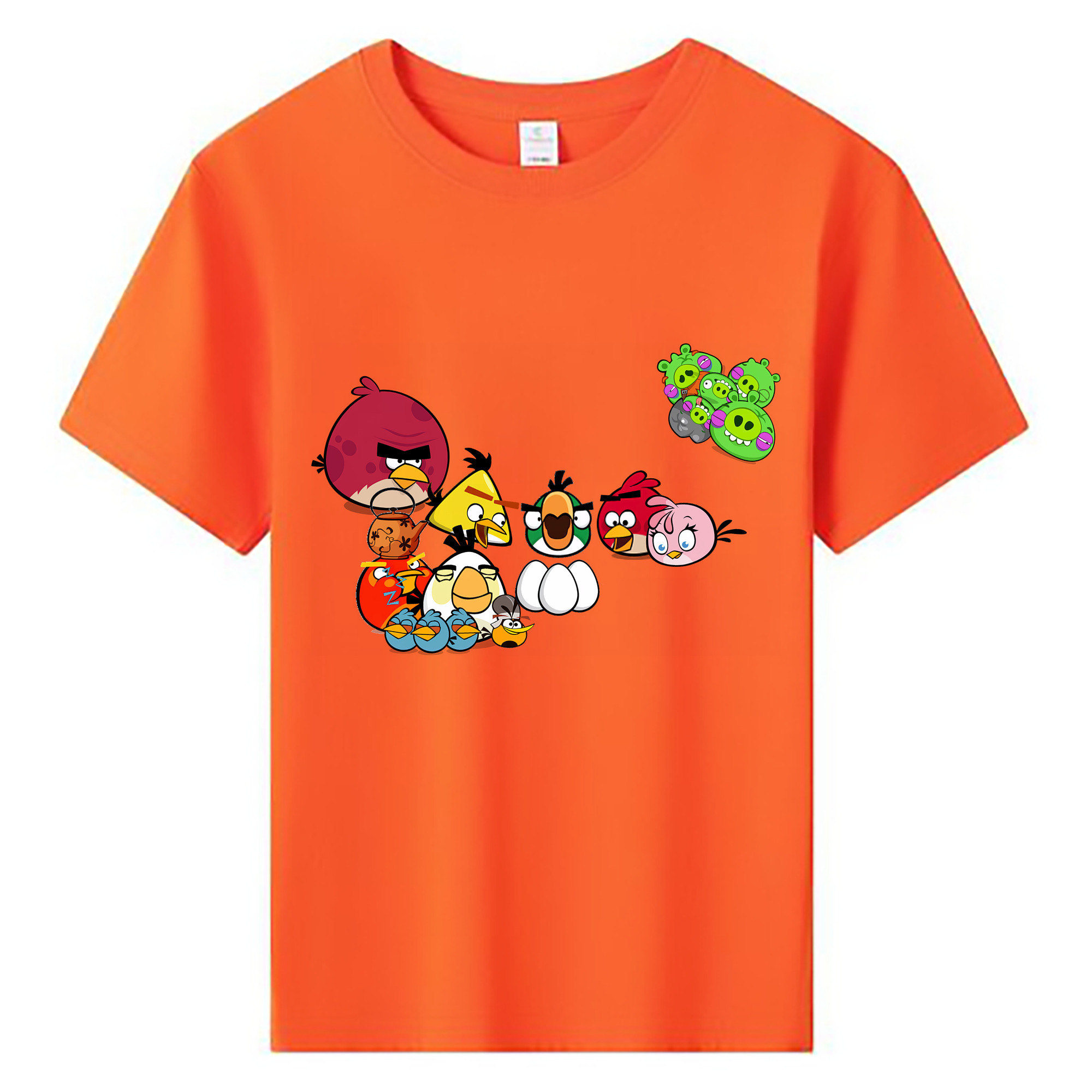 （画像用） Angry Birds アングリーバード 綿100％キッズTシャツ（フロントプリント）