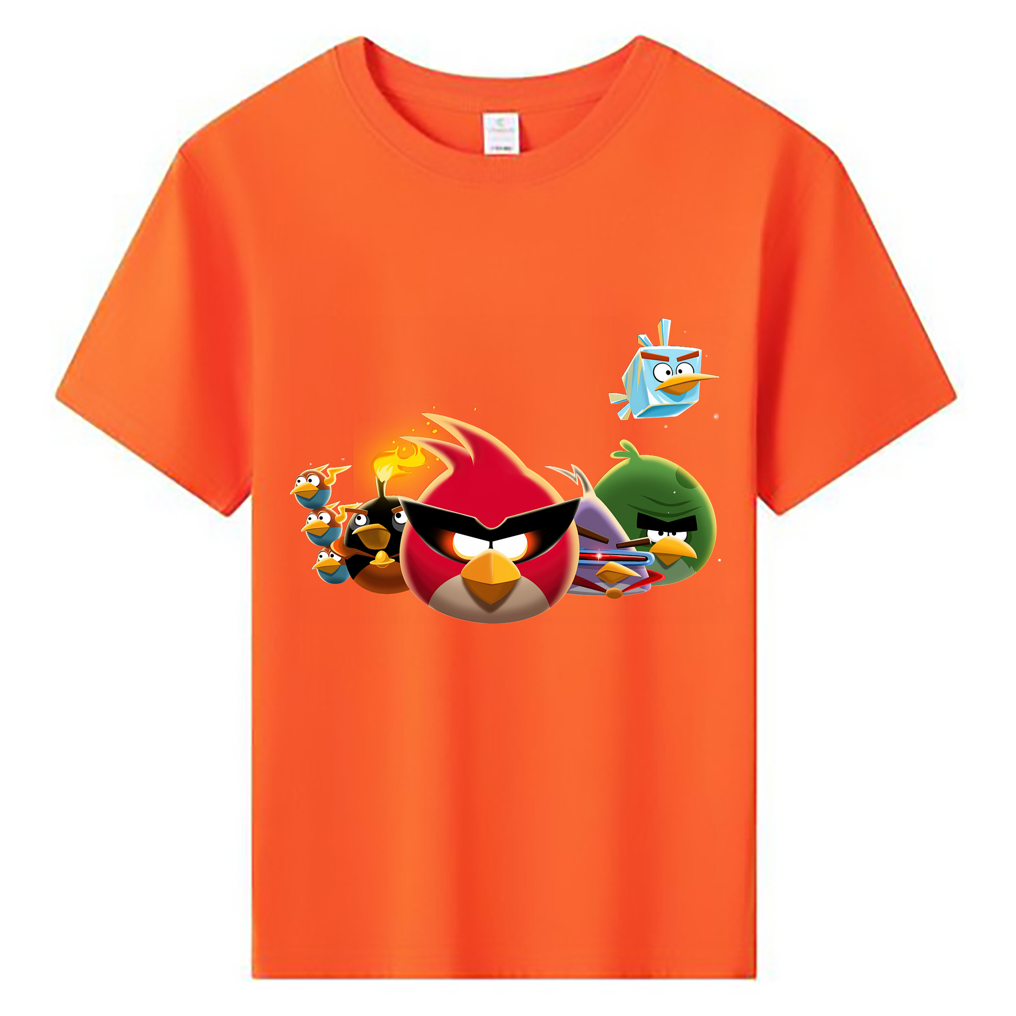 （画像用） Angry Birds アングリーバード 綿100％キッズTシャツ（フロントプリント）