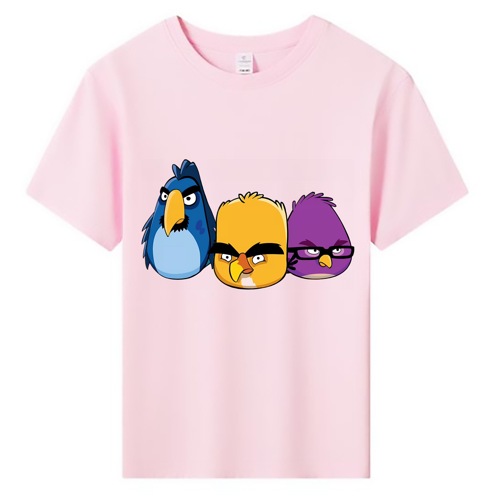 （画像用） Angry Birds アングリーバード 綿100％キッズTシャツ（フロントプリント）