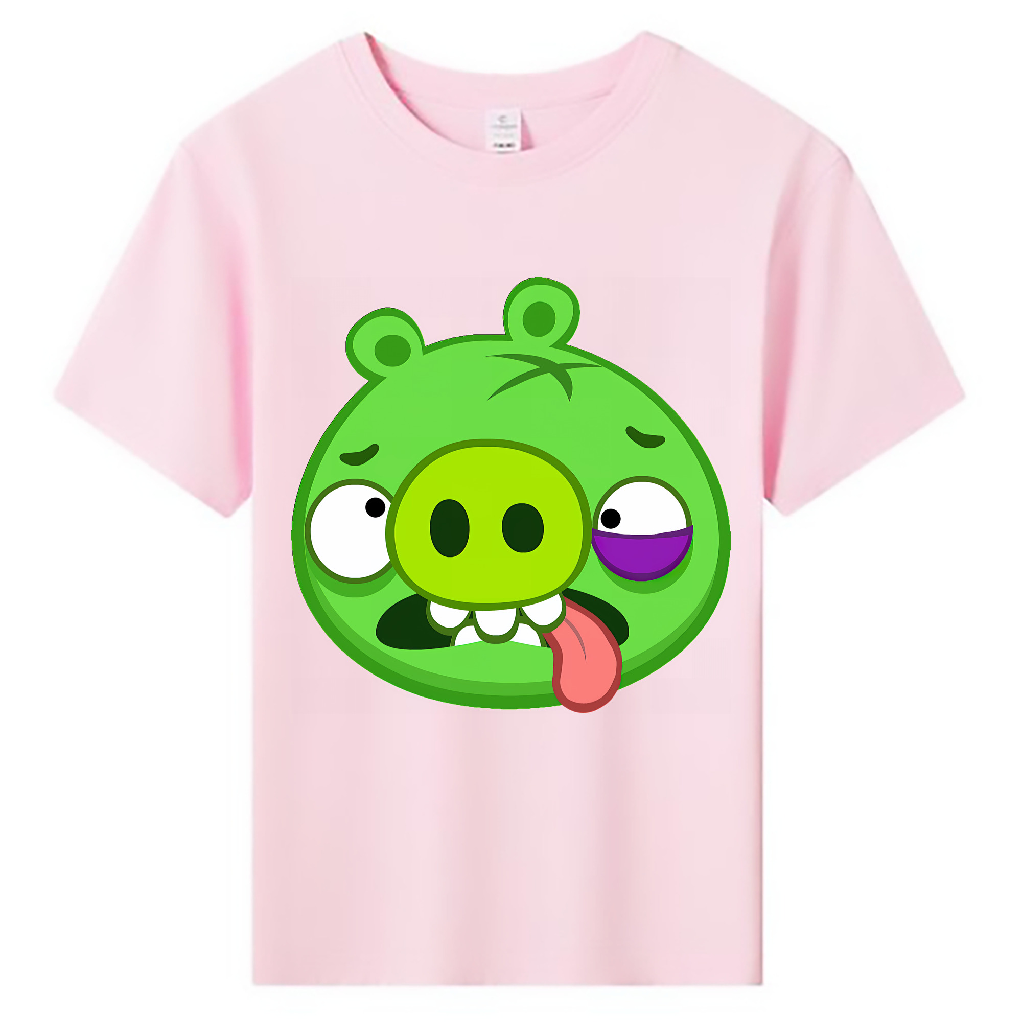 （画像用） Angry Birds アングリーバード 綿100％キッズTシャツ（フロントプリント）