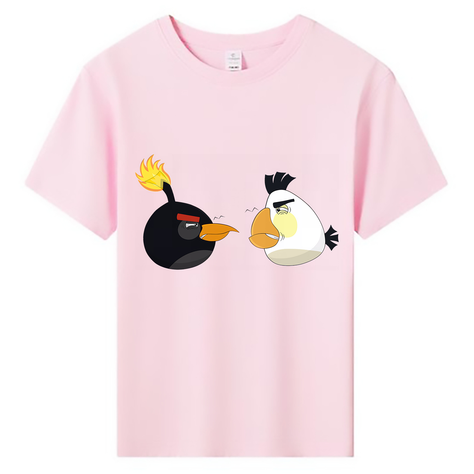（画像用） Angry Birds アングリーバード 綿100％キッズTシャツ（フロントプリント）