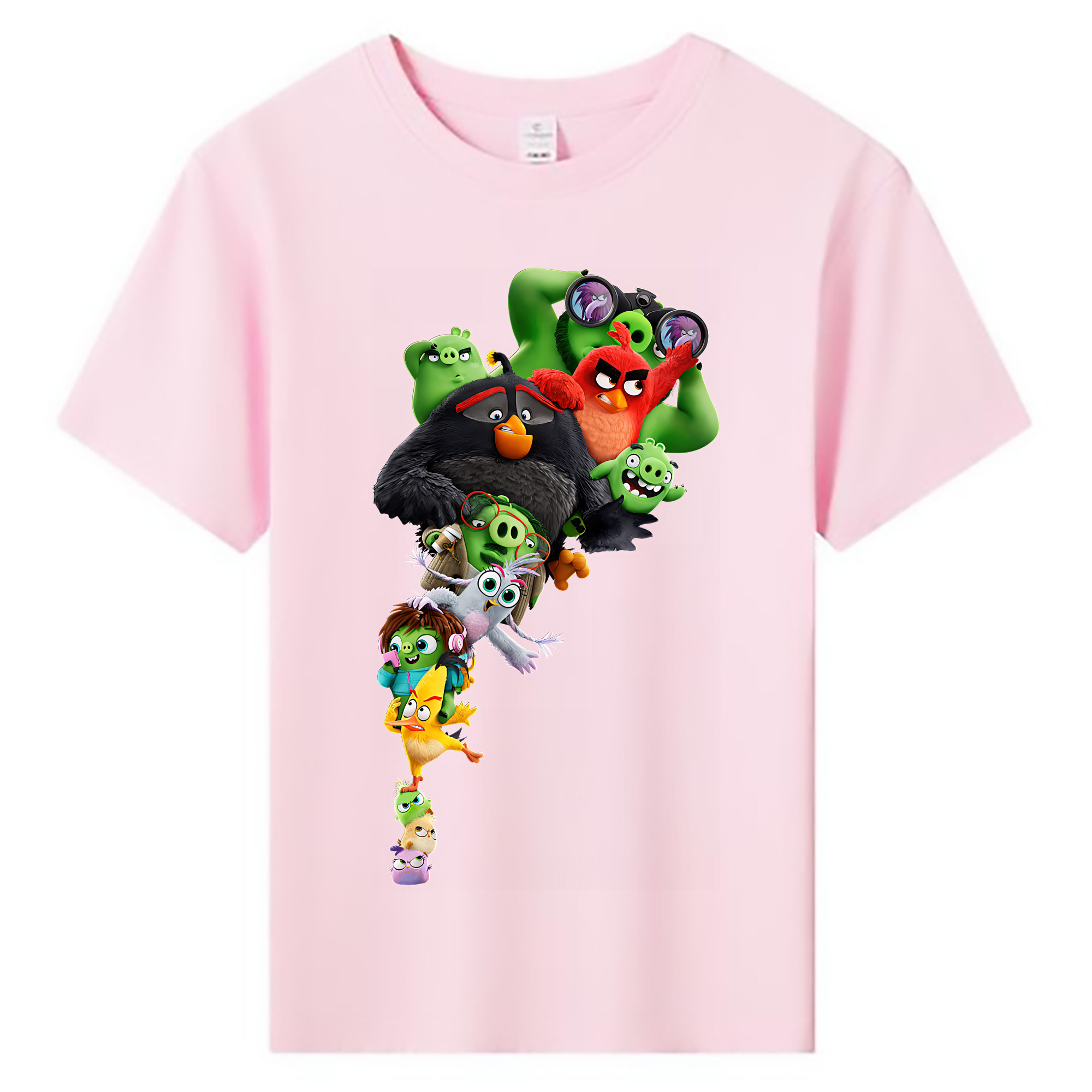 （画像用） Angry Birds アングリーバード 綿100％キッズTシャツ（フロントプリント）