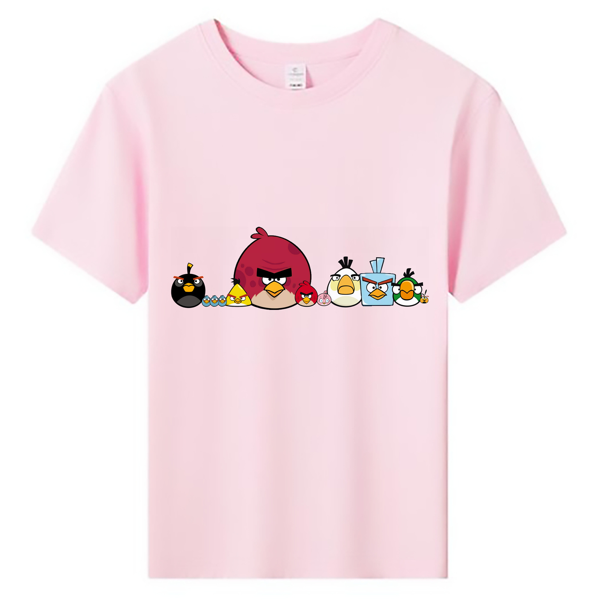 （画像用） Angry Birds アングリーバード 綿100％キッズTシャツ（フロントプリント）