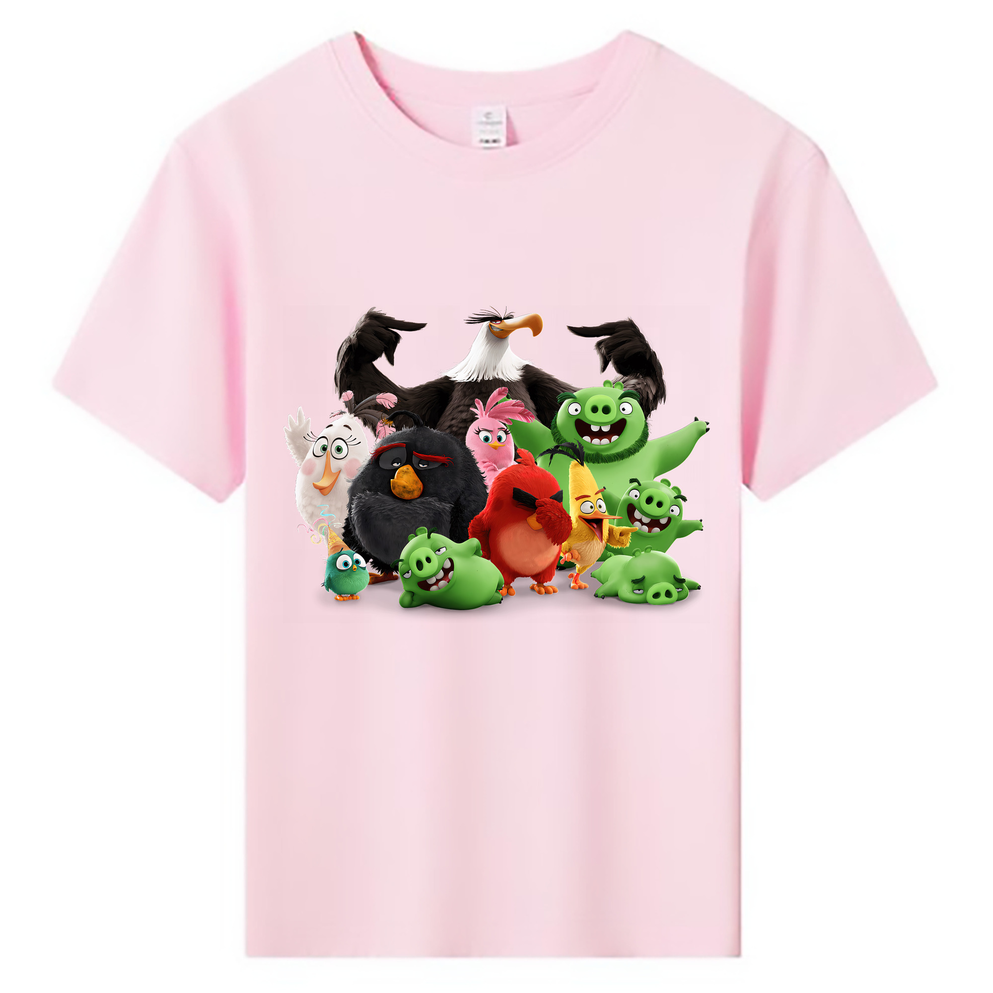（画像用） Angry Birds アングリーバード 綿100％キッズTシャツ（フロントプリント）