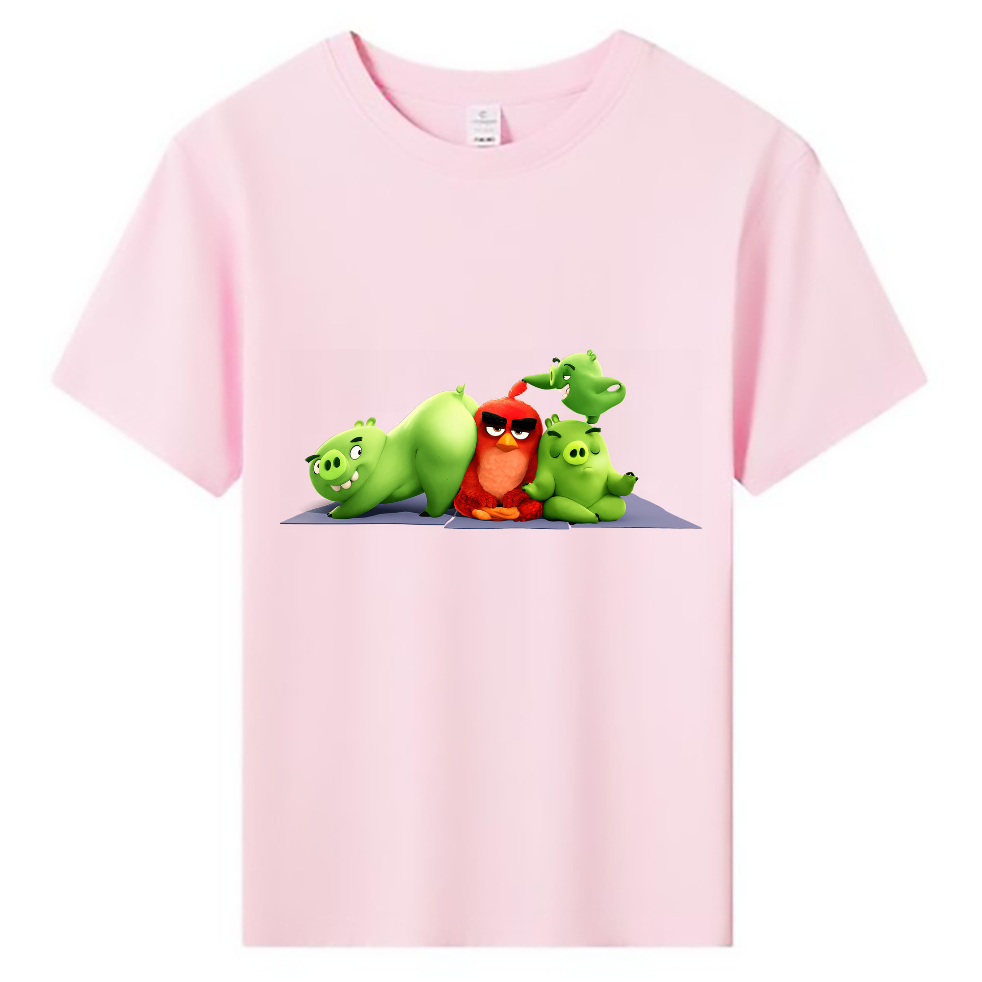 （画像用） Angry Birds アングリーバード 綿100％キッズTシャツ（フロントプリント）