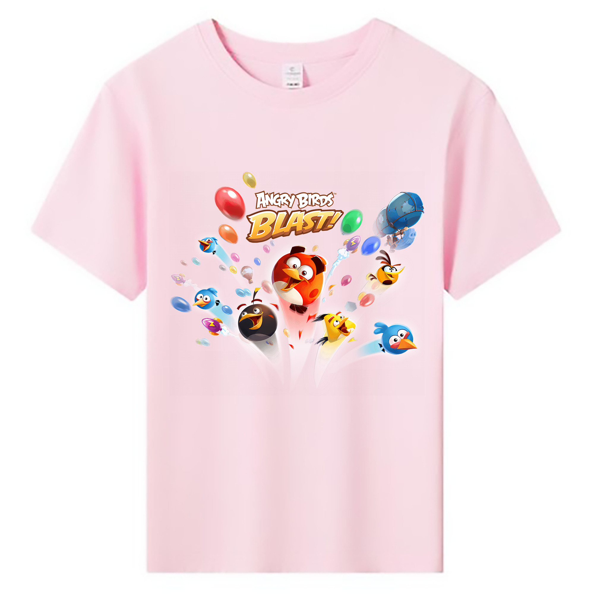 （画像用） Angry Birds アングリーバード 綿100％キッズTシャツ（フロントプリント）