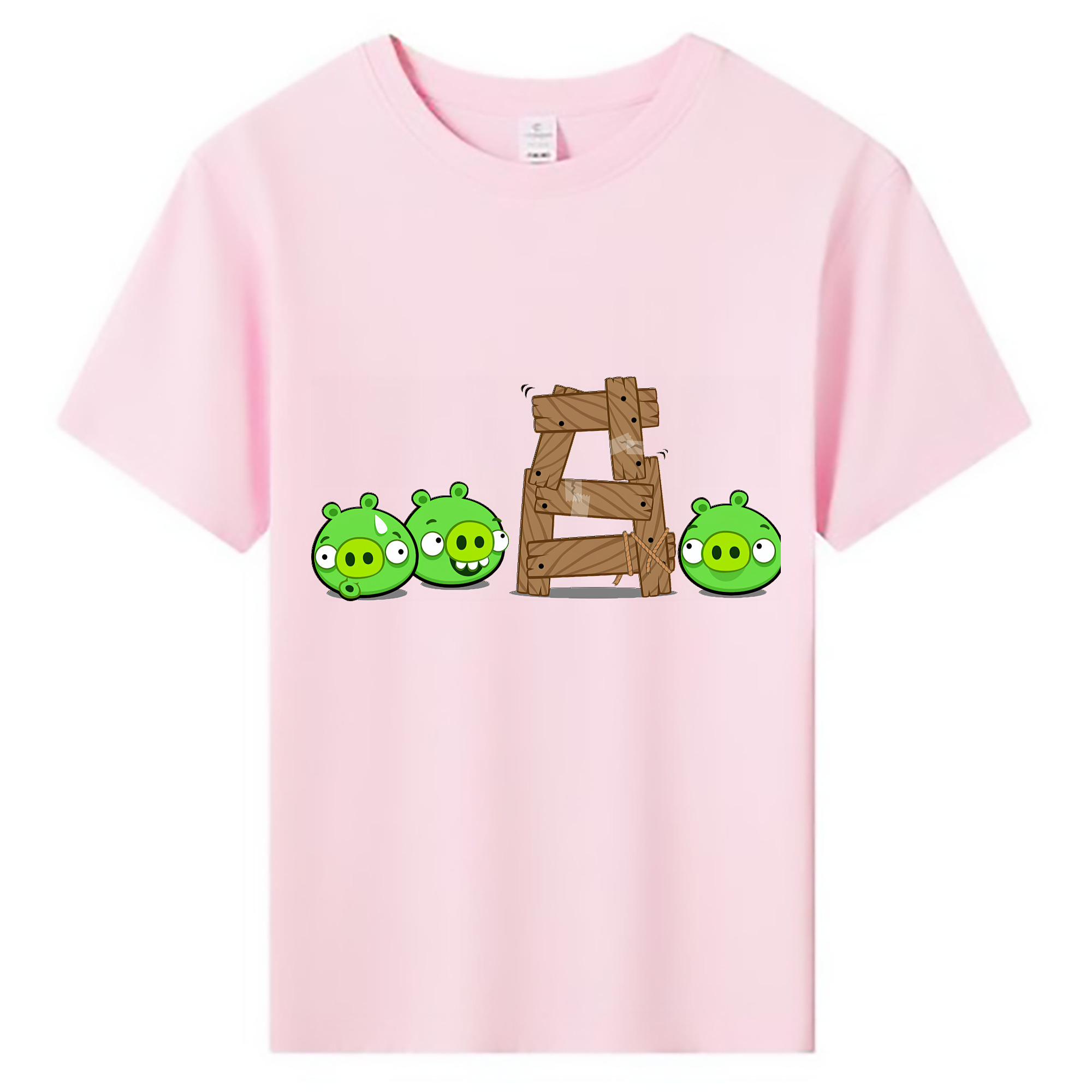 （画像用） Angry Birds アングリーバード 綿100％キッズTシャツ（フロントプリント）