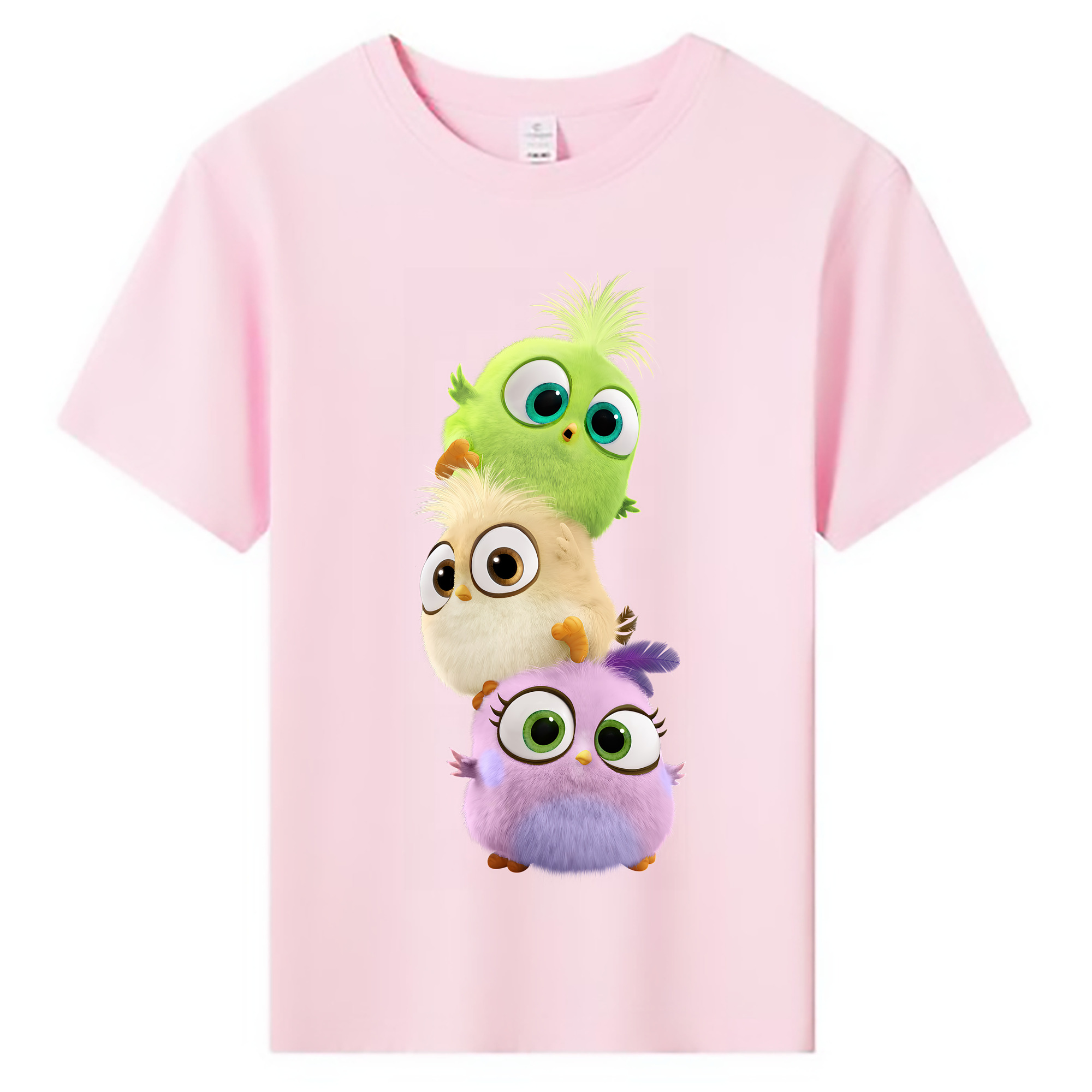 （画像用） Angry Birds アングリーバード 綿100％キッズTシャツ（フロントプリント）