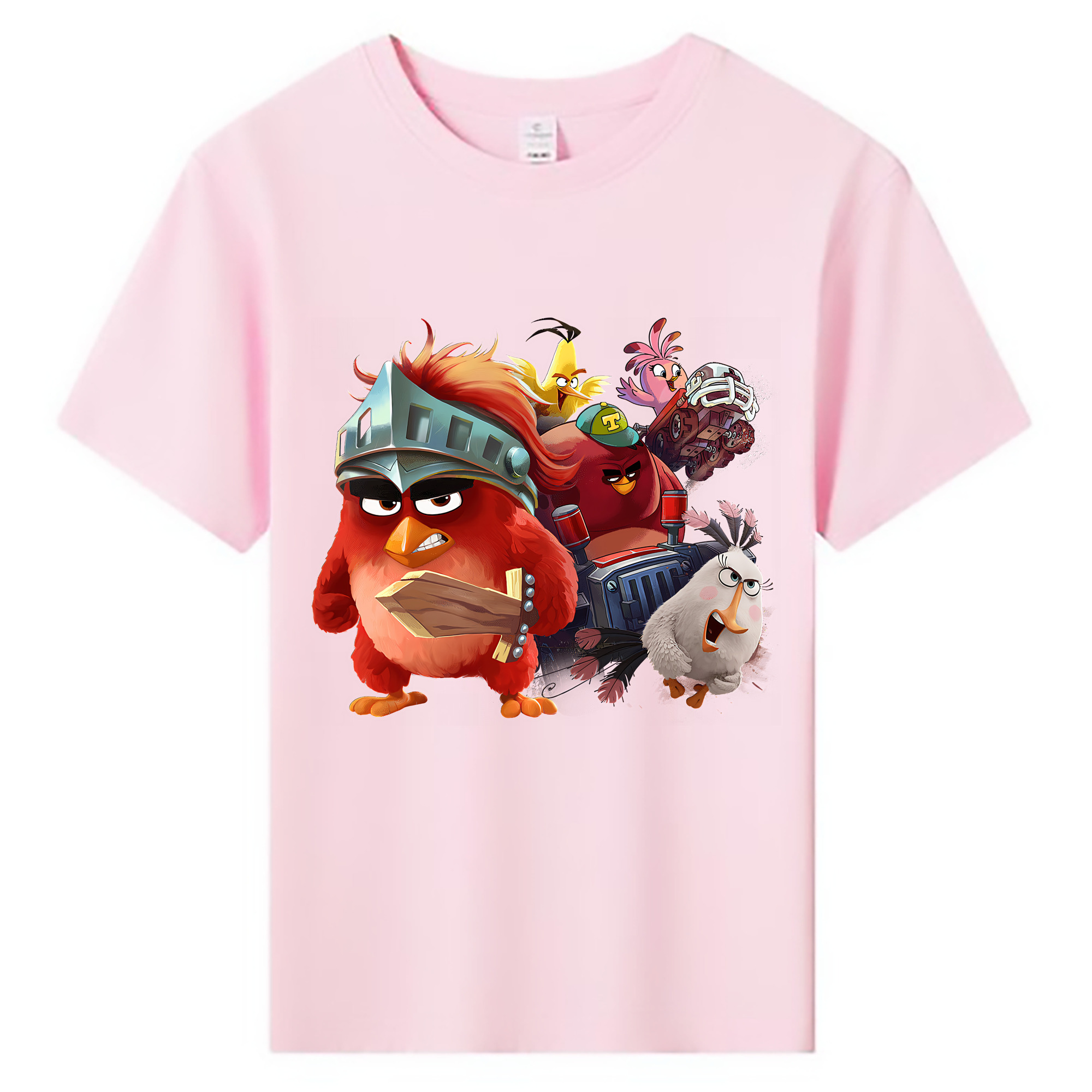 （画像用） Angry Birds アングリーバード 綿100％キッズTシャツ（フロントプリント）