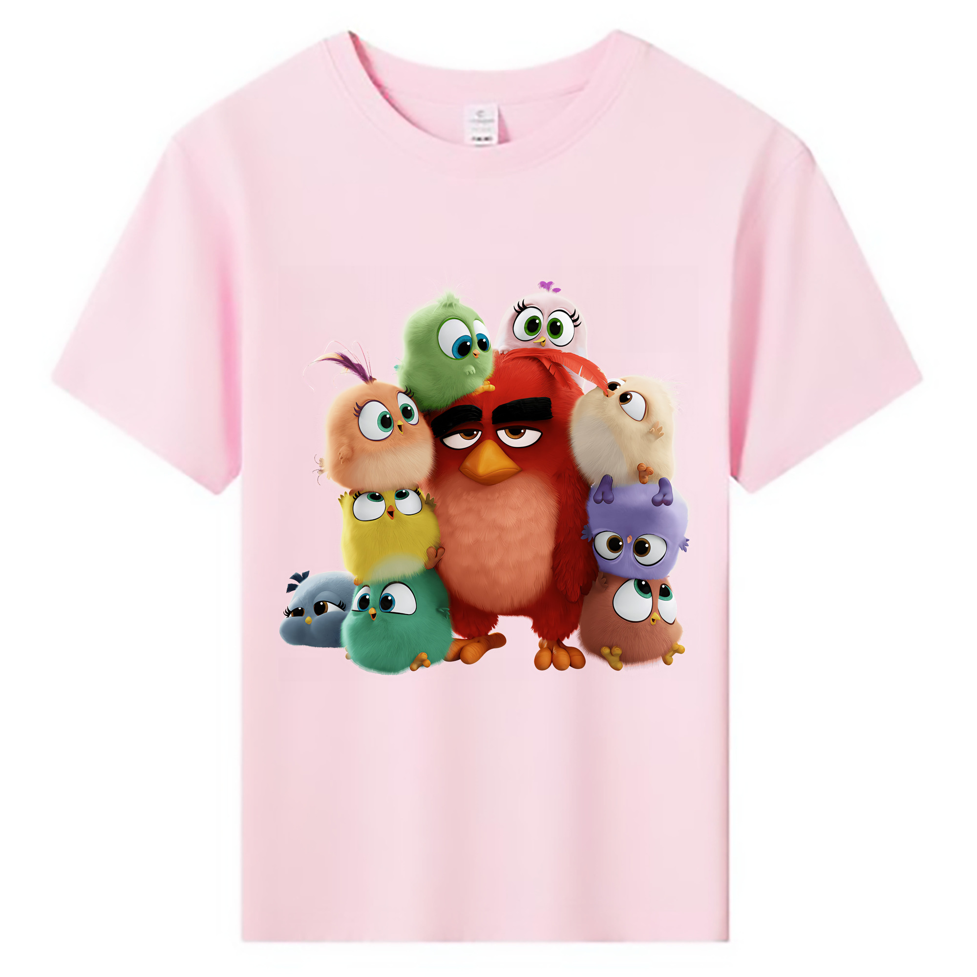 （画像用） Angry Birds アングリーバード 綿100％キッズTシャツ（フロントプリント）