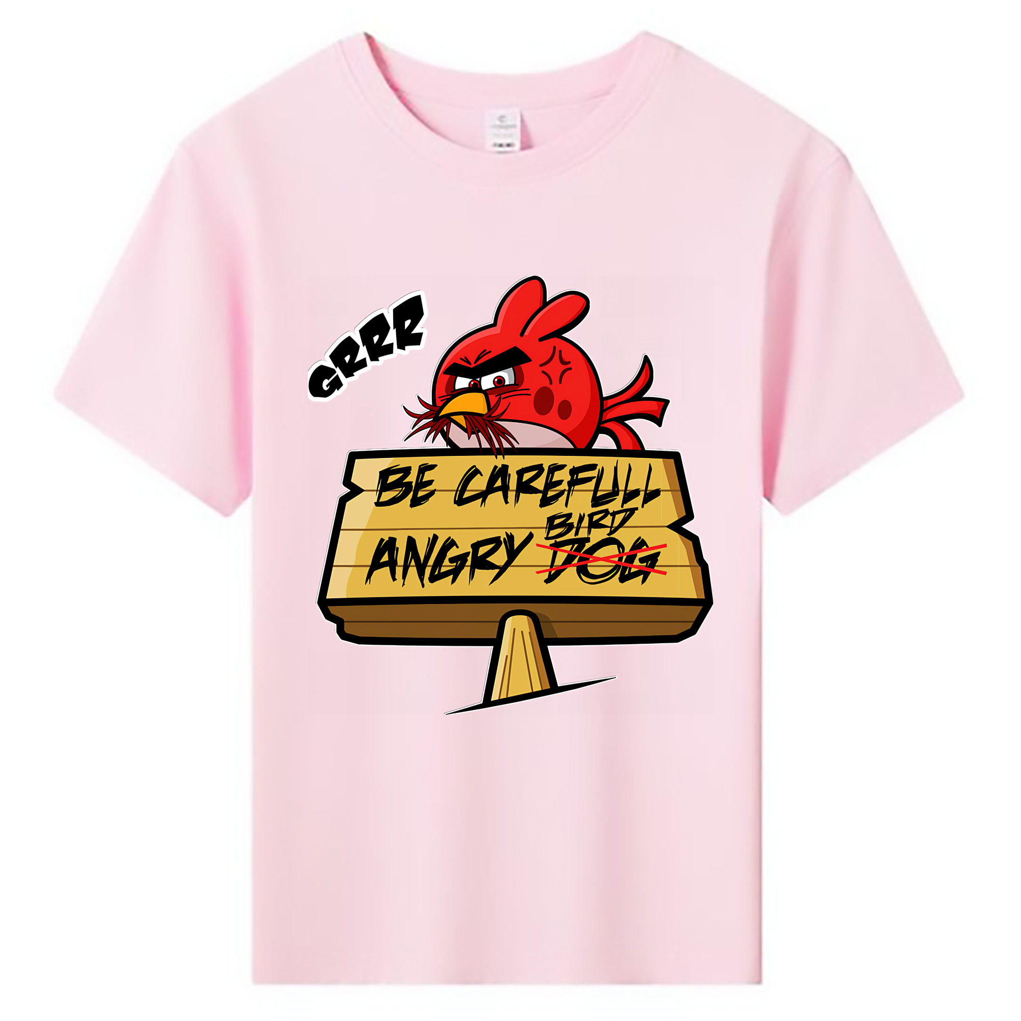 （画像用） Angry Birds アングリーバード 綿100％キッズTシャツ（フロントプリント）