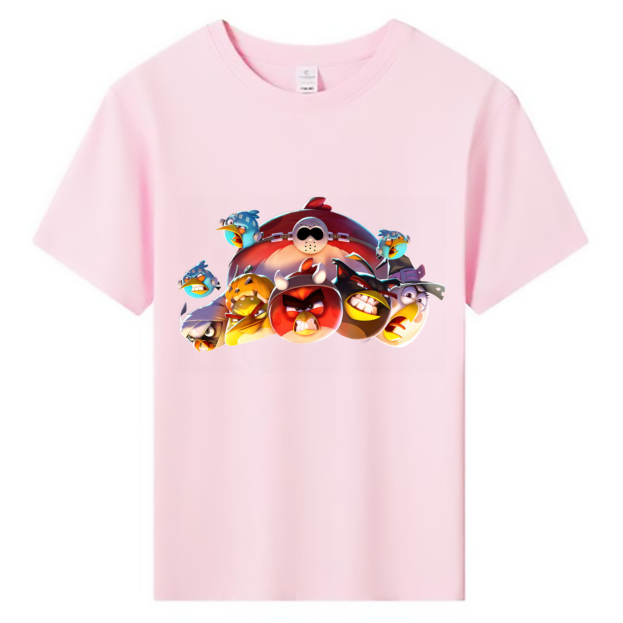 （画像用） Angry Birds アングリーバード 綿100％キッズTシャツ（フロントプリント）