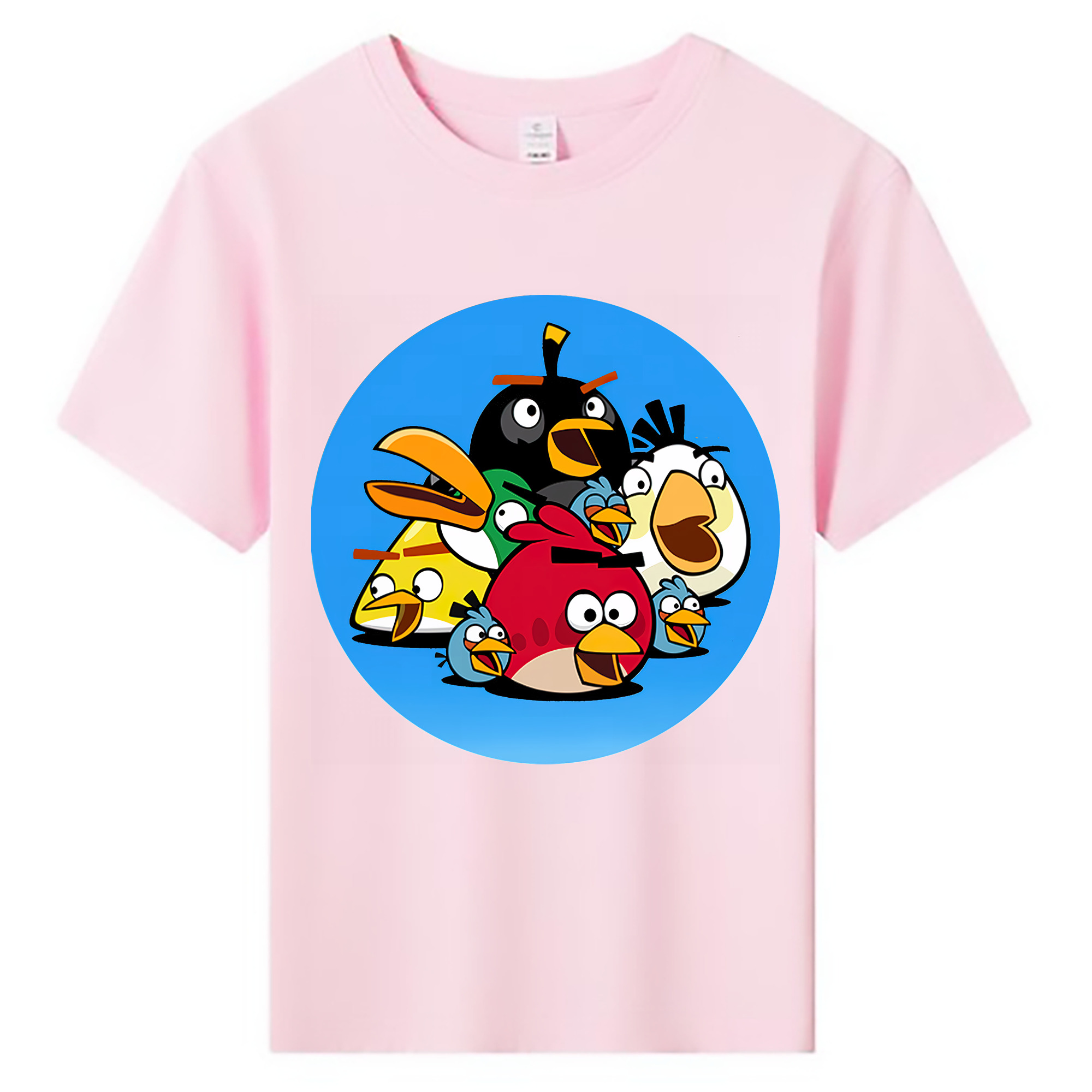 （画像用） Angry Birds アングリーバード 綿100％キッズTシャツ（フロントプリント）