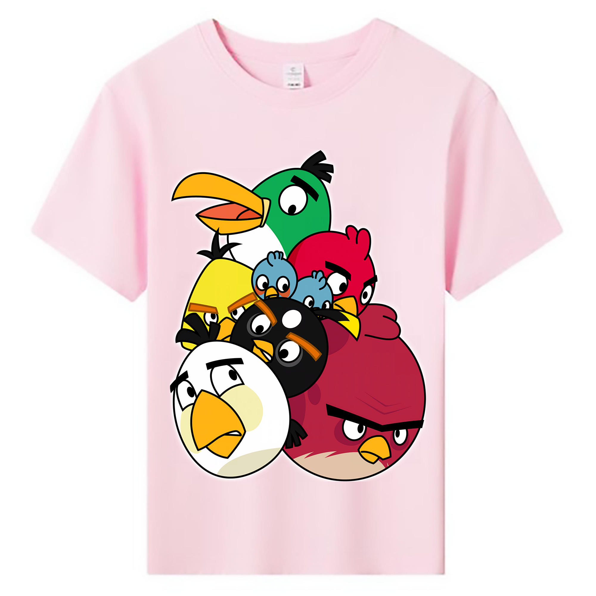 （画像用） Angry Birds アングリーバード 綿100％キッズTシャツ（フロントプリント）