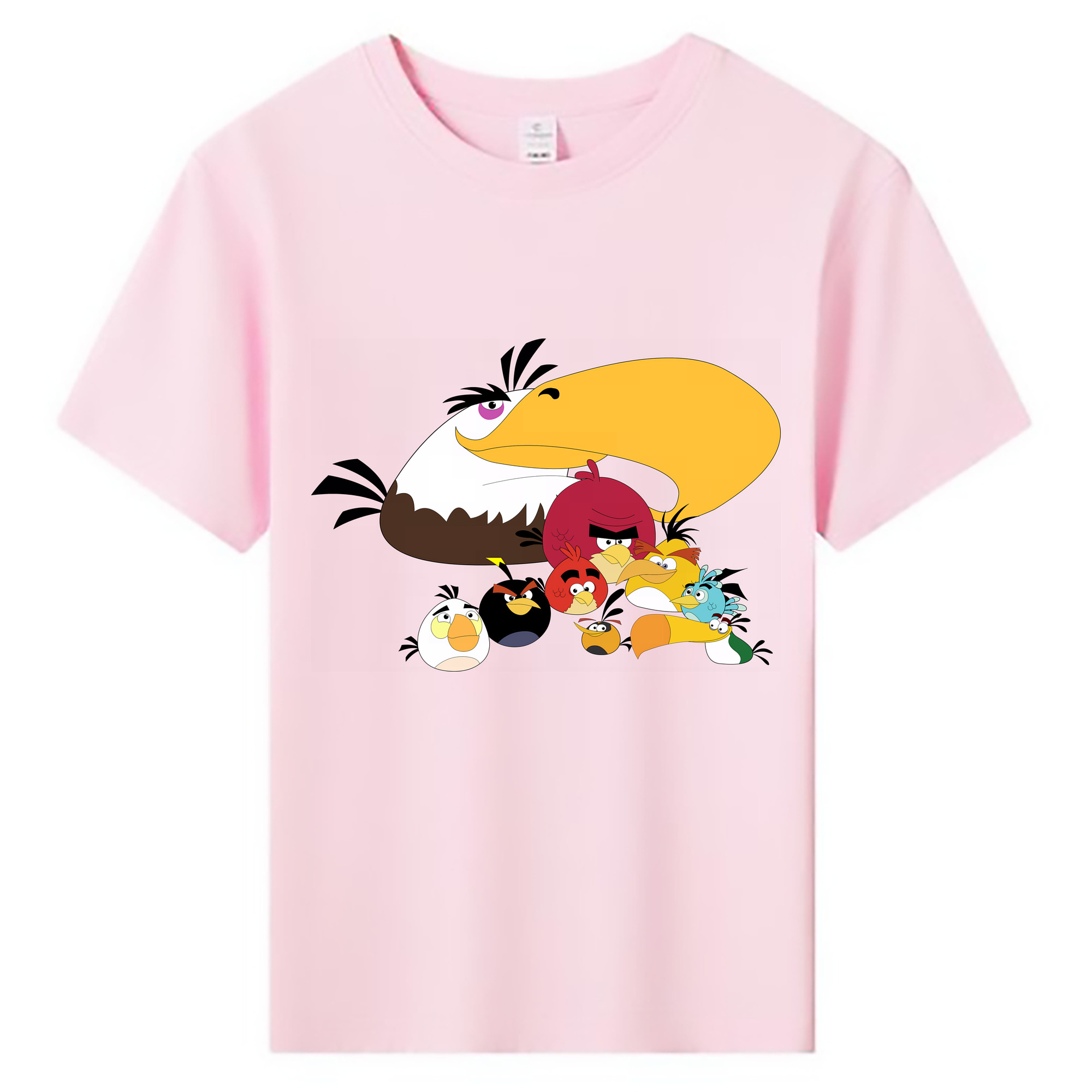 （画像用） Angry Birds アングリーバード 綿100％キッズTシャツ（フロントプリント）