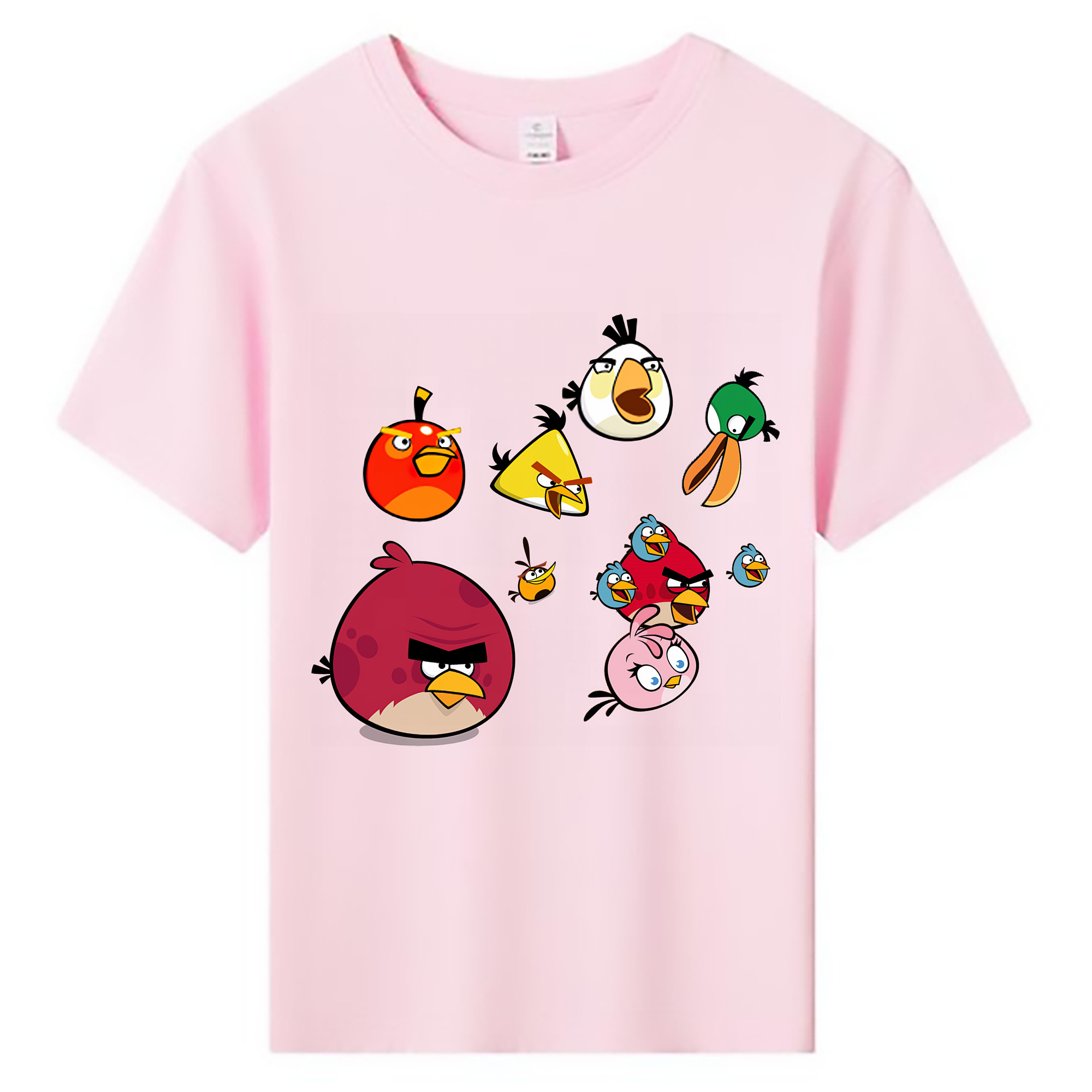 （画像用） Angry Birds アングリーバード 綿100％キッズTシャツ（フロントプリント）