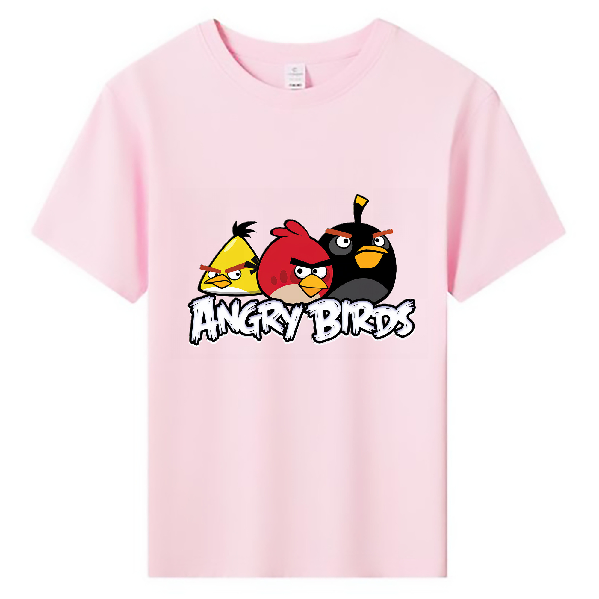 （画像用） Angry Birds アングリーバード 綿100％キッズTシャツ（フロントプリント）