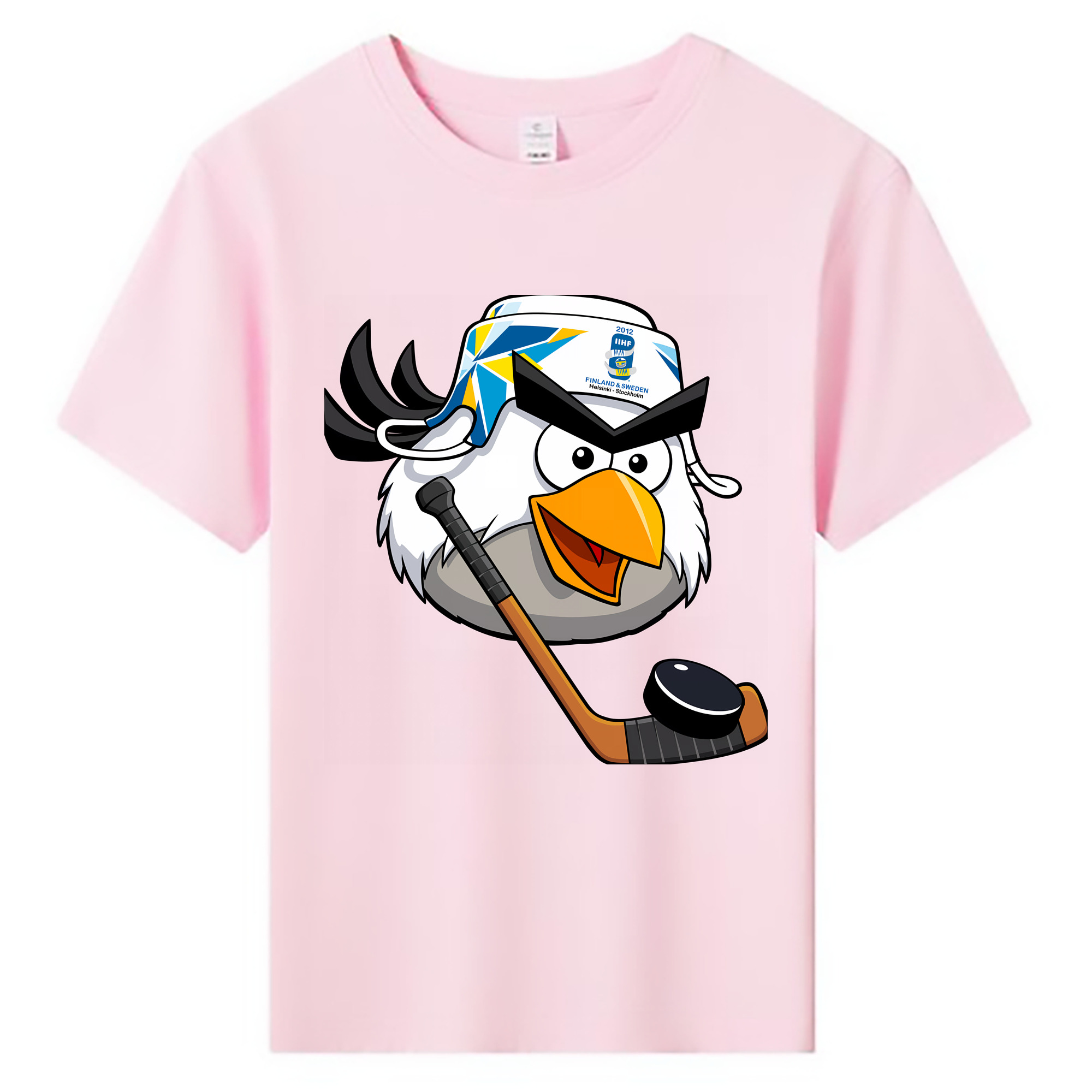 （画像用） Angry Birds アングリーバード 綿100％キッズTシャツ（フロントプリント）