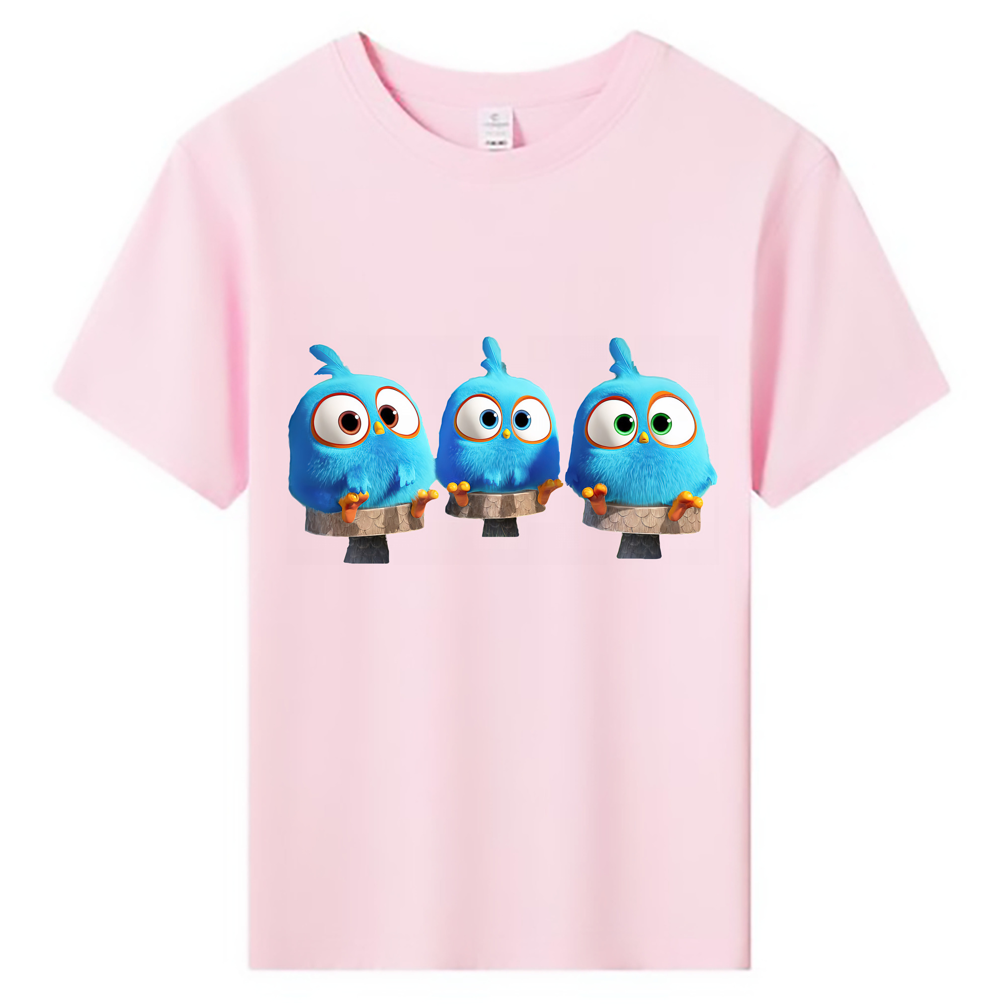 （画像用） Angry Birds アングリーバード 綿100％キッズTシャツ（フロントプリント）
